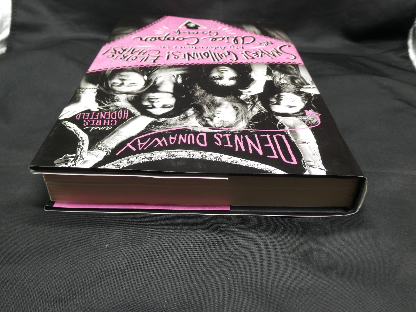 Dennis Dunaway Signed Snakes Guillotines Alice Cooper Hardback Book JSA #M65111