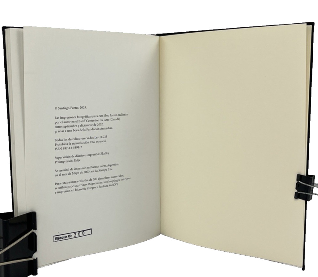 Santiago Porter Piezas 2003 First Edition Limited #300/500 Art Photo Book