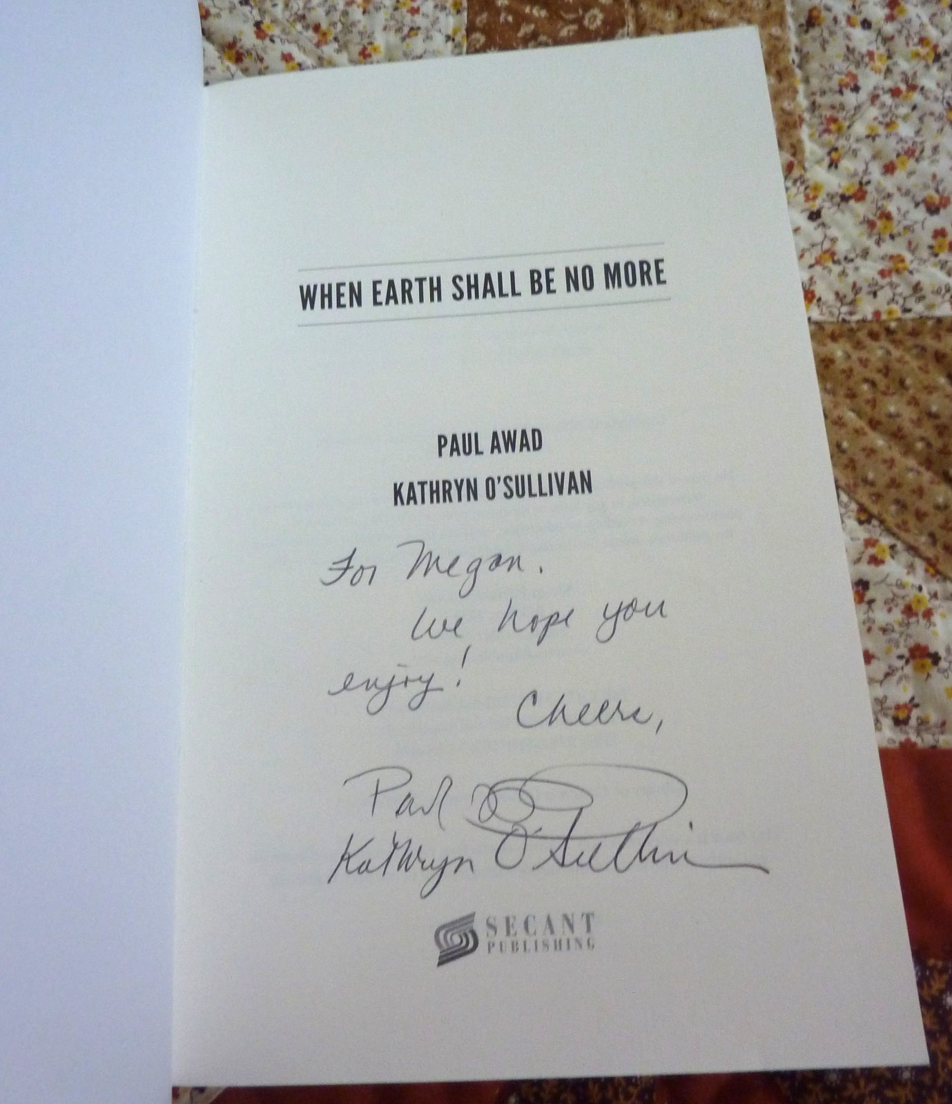 When Earth Shall Be No More by Paul Awad – Signed
