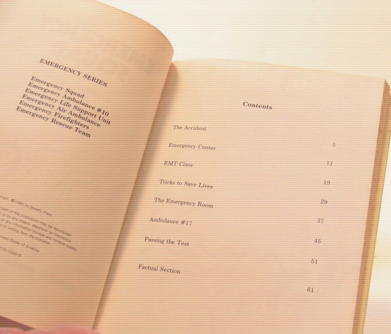 EMERGENCY Worker Set (5 of 6 titles)  By Anabel Dean – Hardcover- Benefic Press