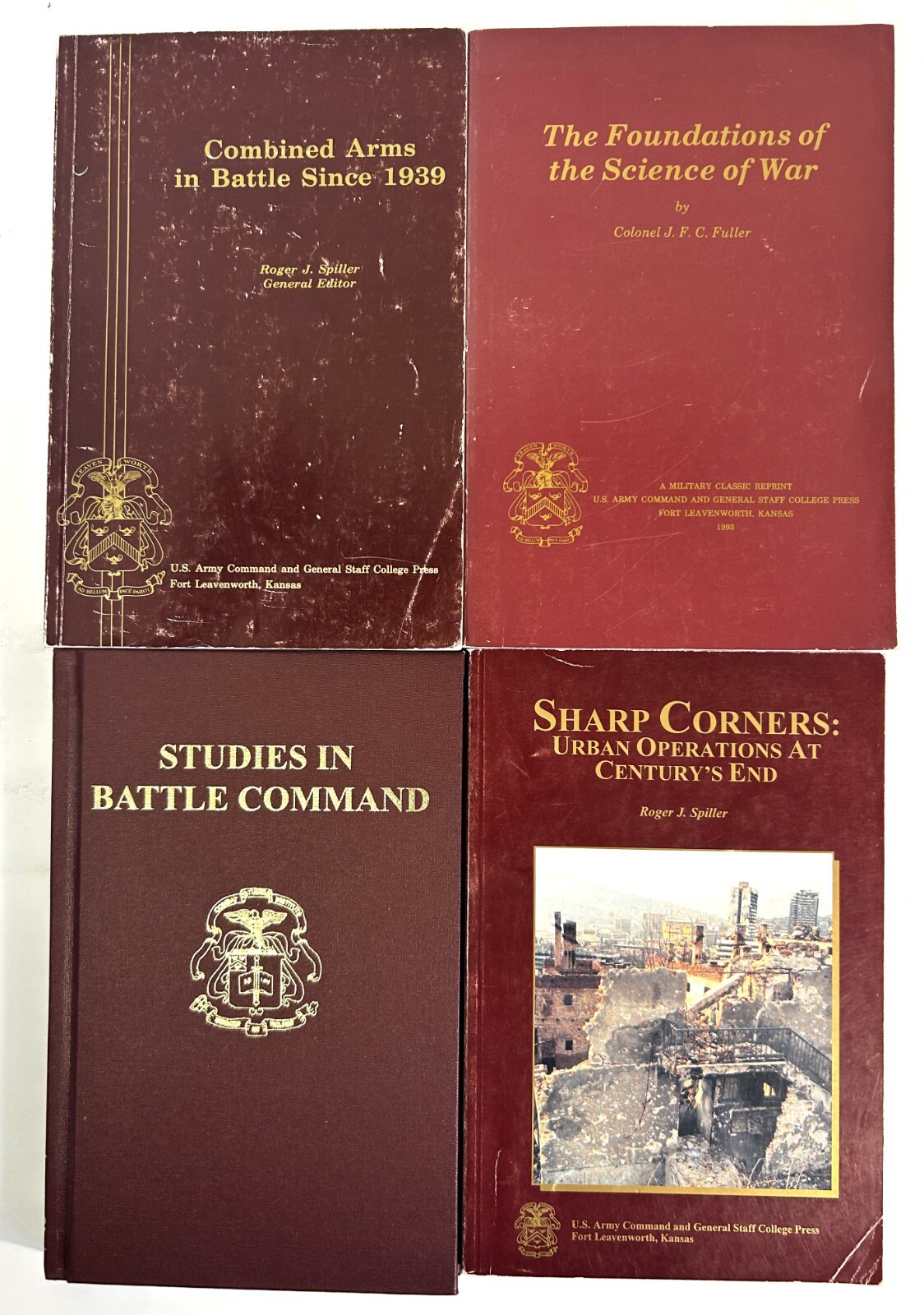 Mixed Lot of 4 CGSC Press Battle Military Command c 1990s-2000s