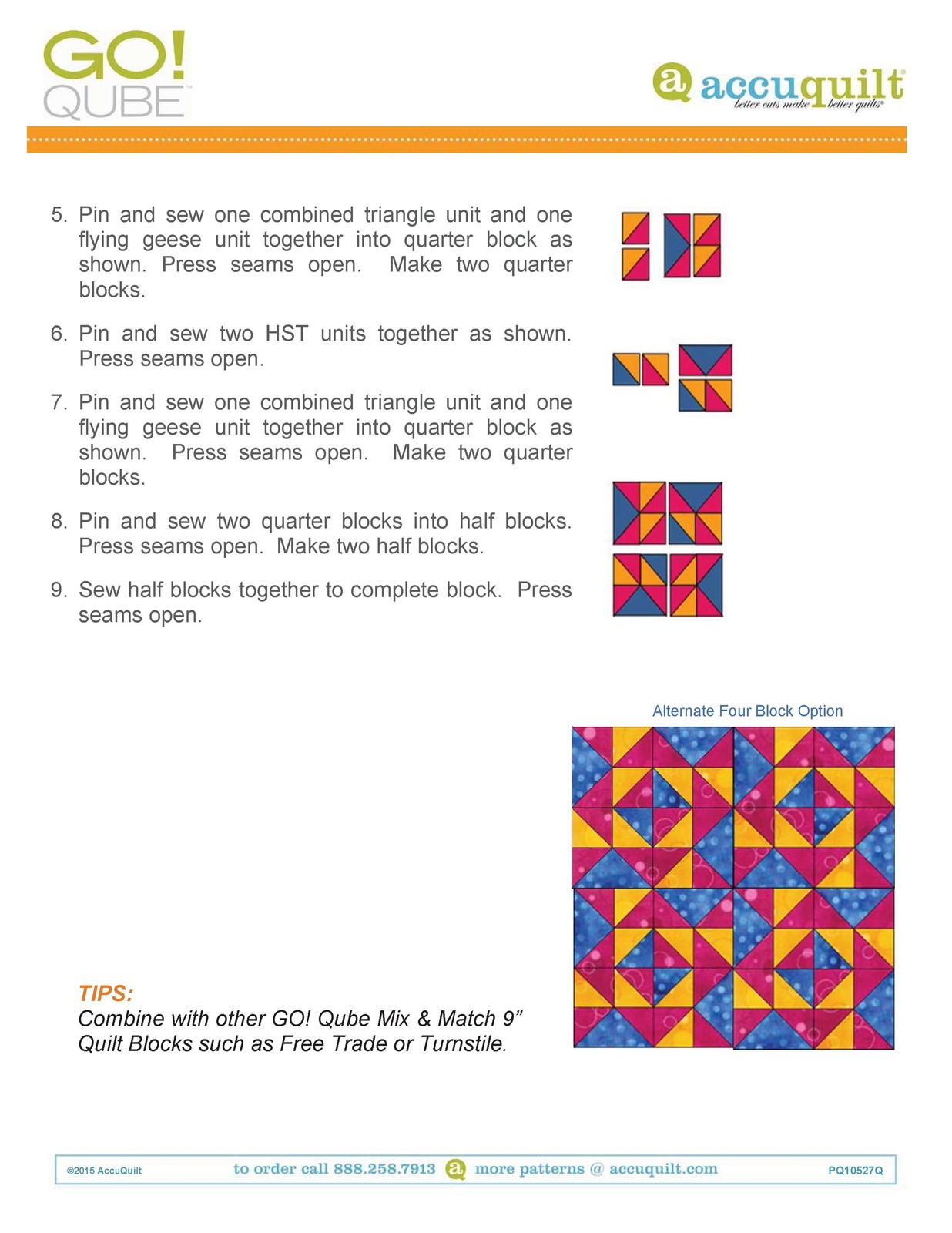 ACCUQUILT Go Qube 9″ Blocks – STEEL WIRE BOUND – PROTECTIVE COVERS