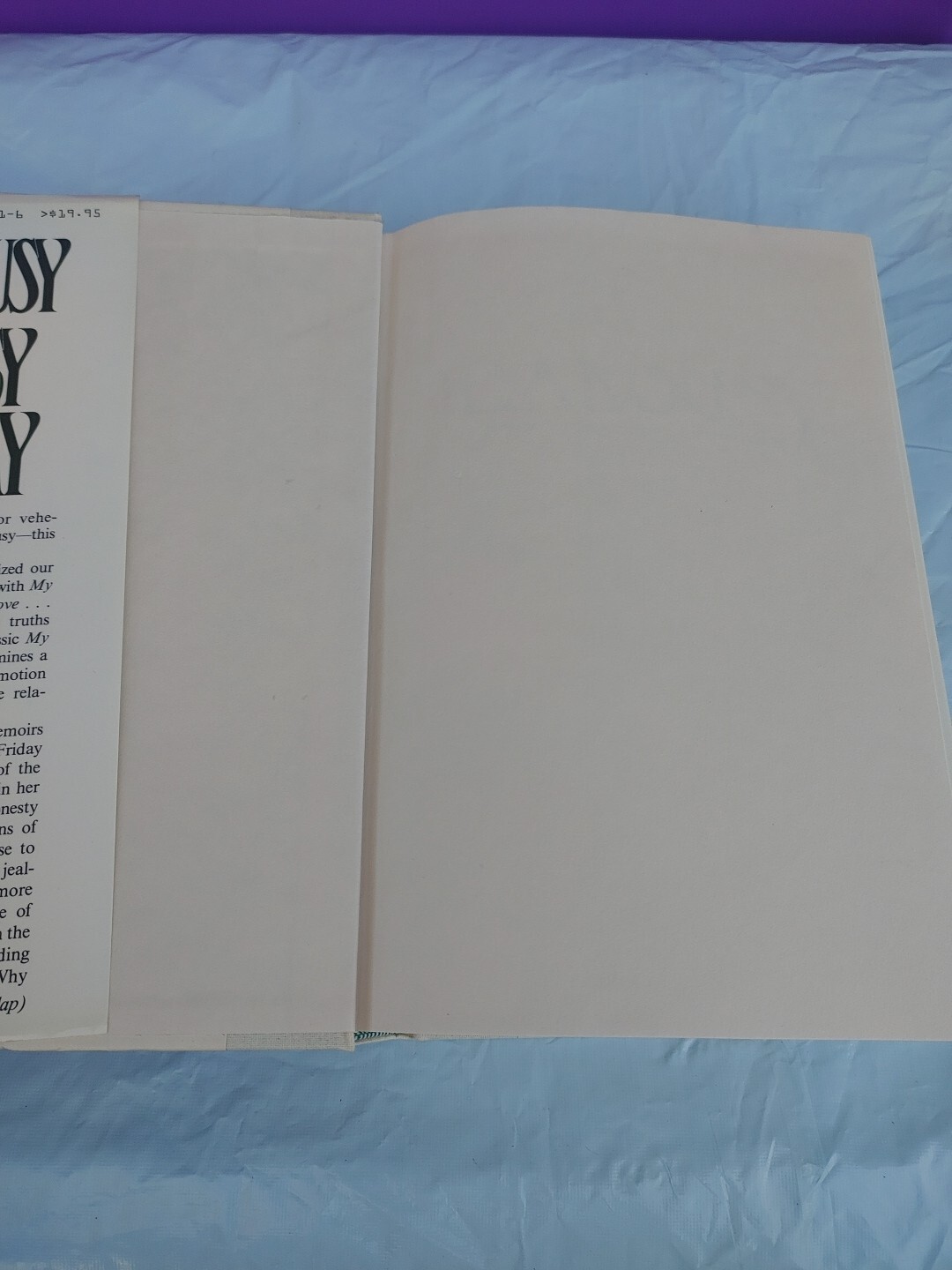 Jealousy Hardcover Book By Nancy Friday With Dust Jacket 1st Edition
