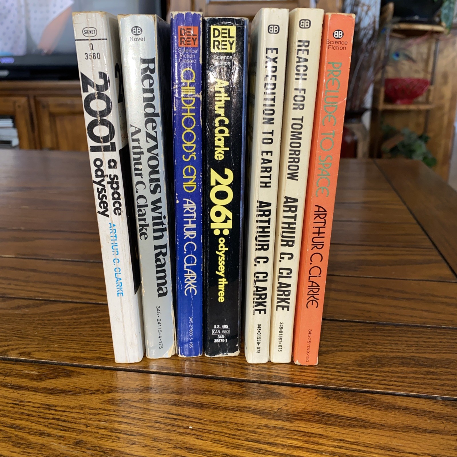 Arthur C. Clarke – Lot of 7 Vintage Science Fiction Paperbacks