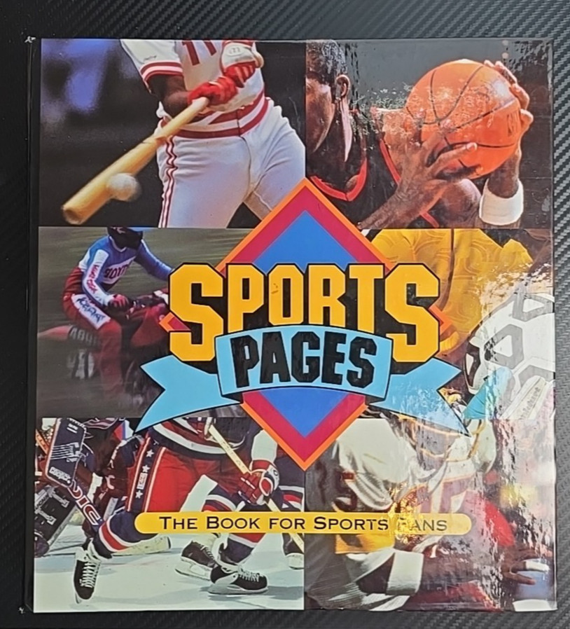 Vintage 1996 “Sports Pages: The Book For Sports Fans” Collector’s Hardcover Bind