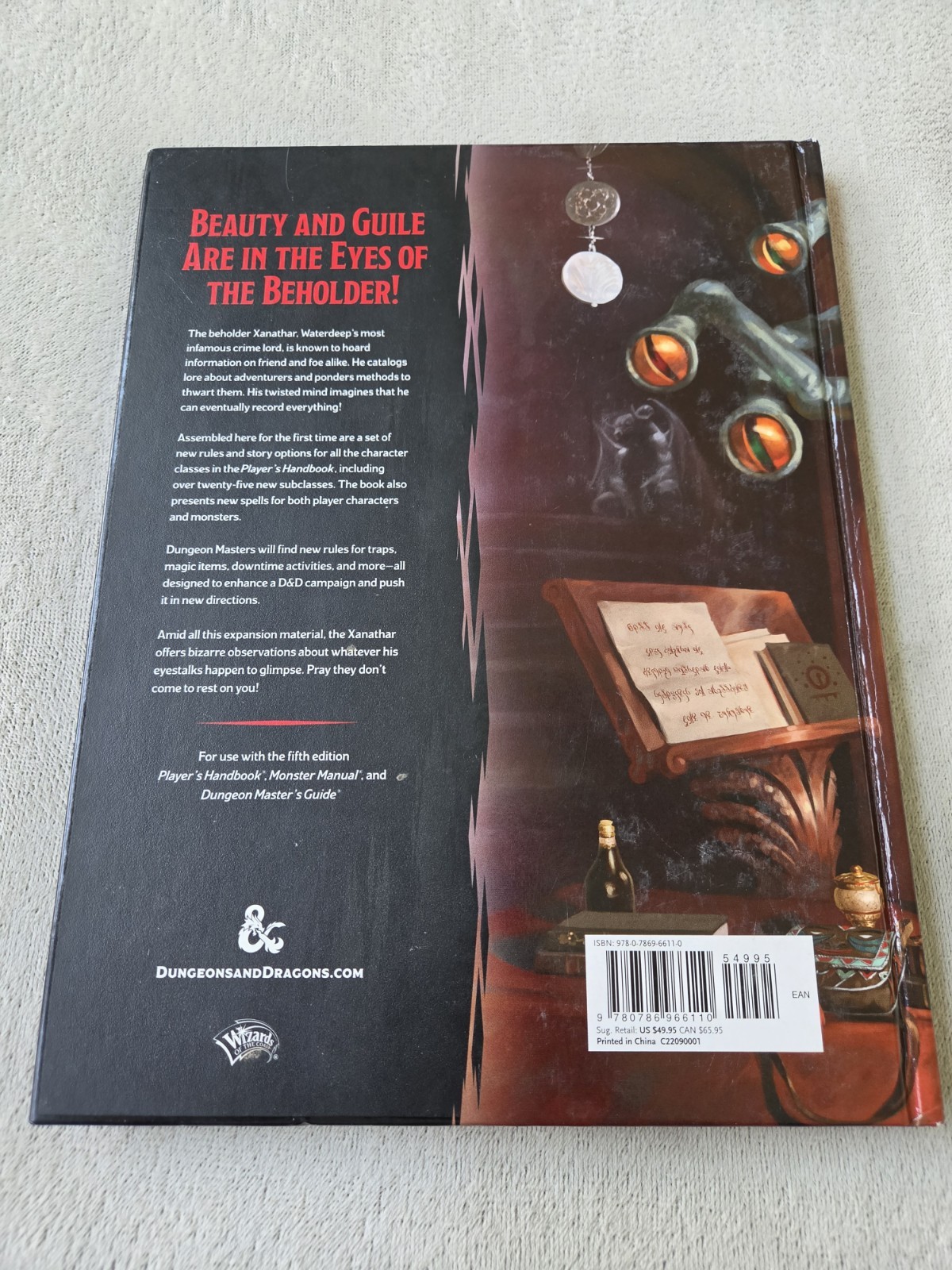 Wizards Of The Coast ’17 Dungeons & Dragons Xanathar’s Guide To Everything Book