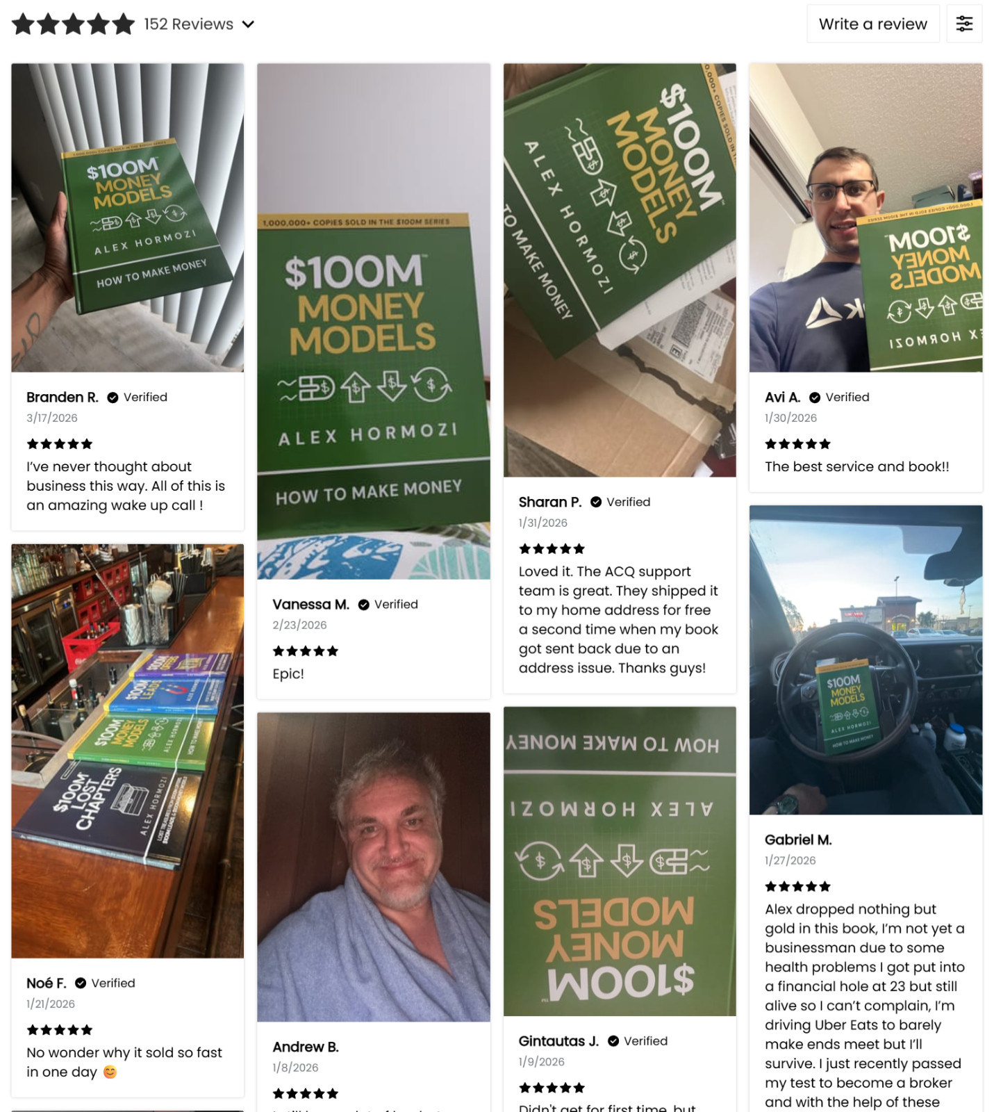 $100M Money Models Alex Hormozi Hardcover NEW – How To Make Money