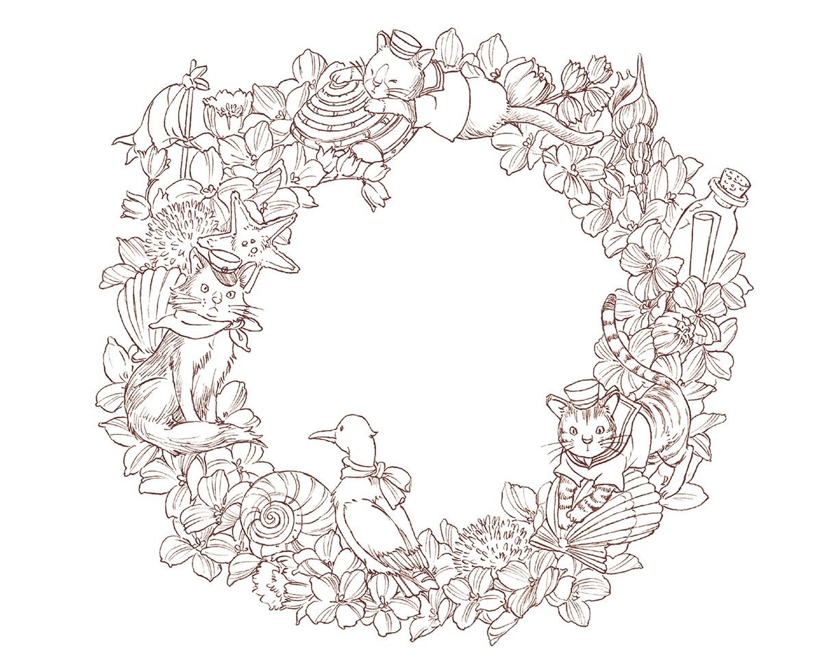 (ダウンロード特典付)こだわり塗り絵シリーズ 季節のリース Seasonal Wreaths of plants (Paperback) (UK IMPORT)
