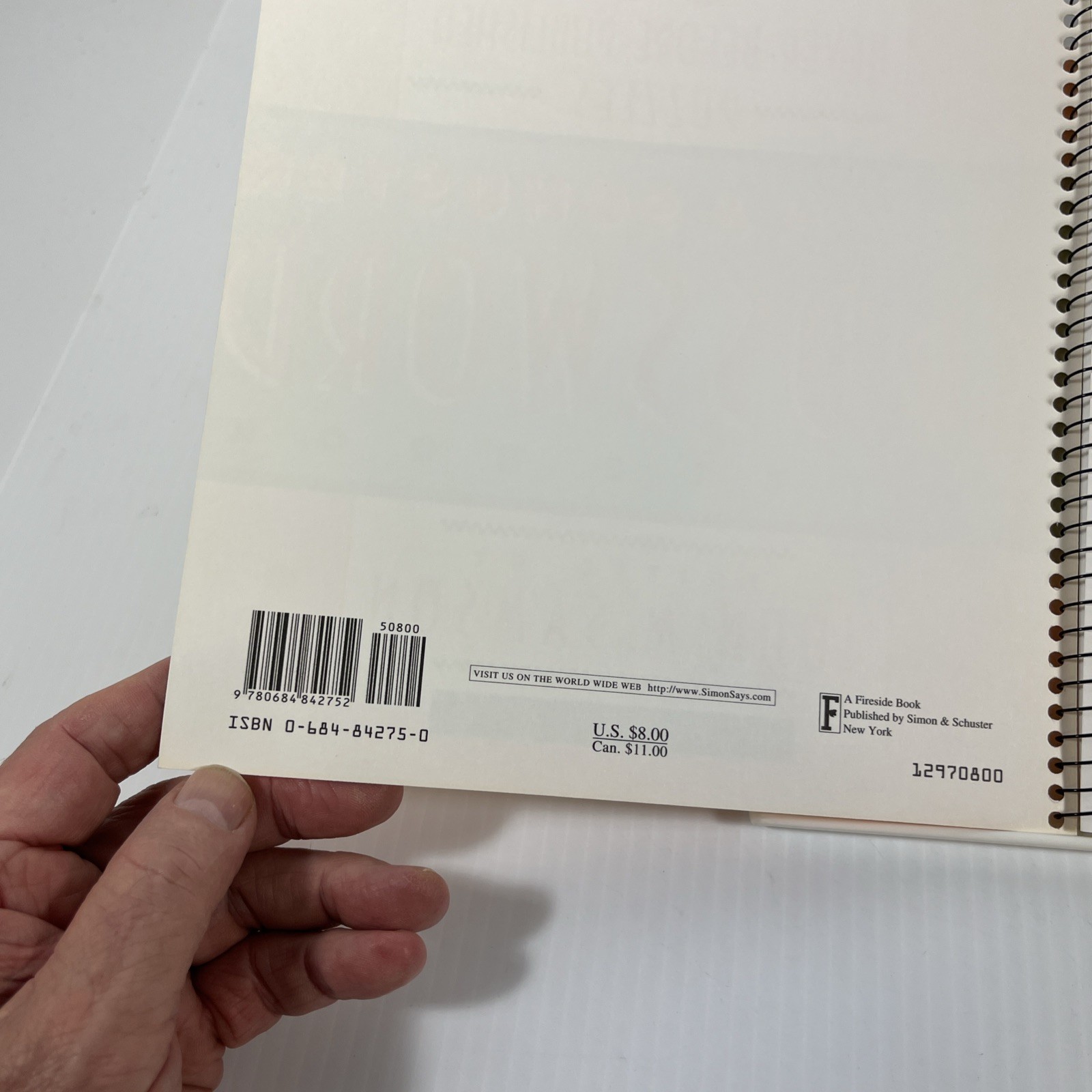 Simon & Schuster Crossword Puzzle Book By John M. Samson Spiral Bound 1997