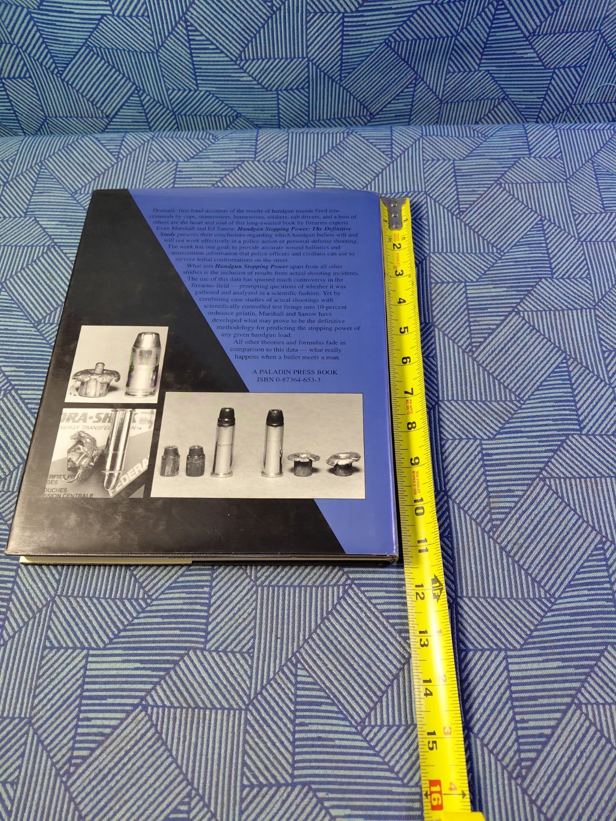 “Handgun Stopping Power” Hardcover Book – Marshall & Sanow – Paladin Press 1992