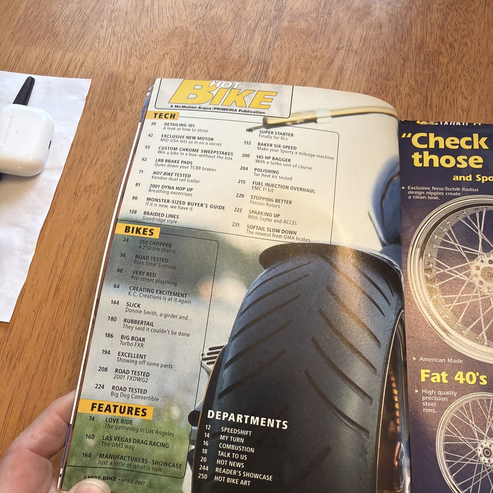 HOT BIKES/Apr/2001/exclusive Mid – Usa’s New High Output Motor/252 Pages/T91