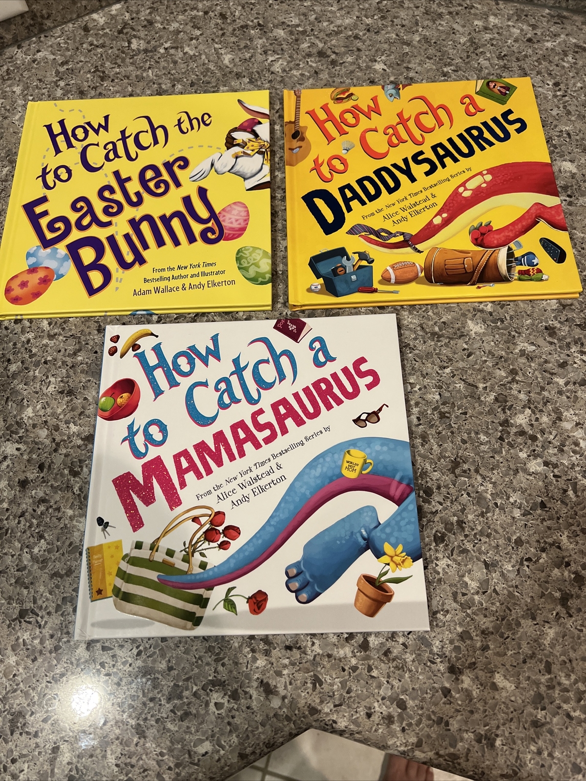 How to Catch Ser.: 3 Book Lot Easter Bunny , Daddysaurus , Mamasaurus New