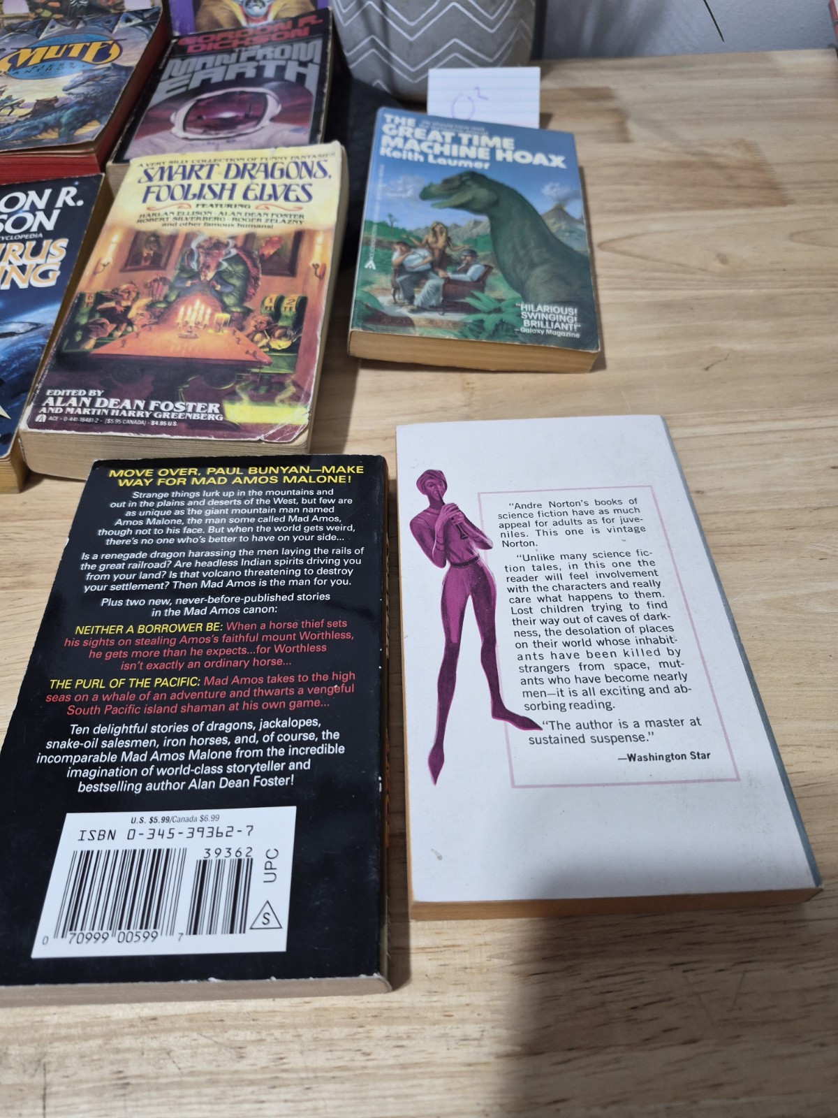 Lot Of 10 Sci Fi – Fantasy Vintage Paperback Books TITLES SEEN