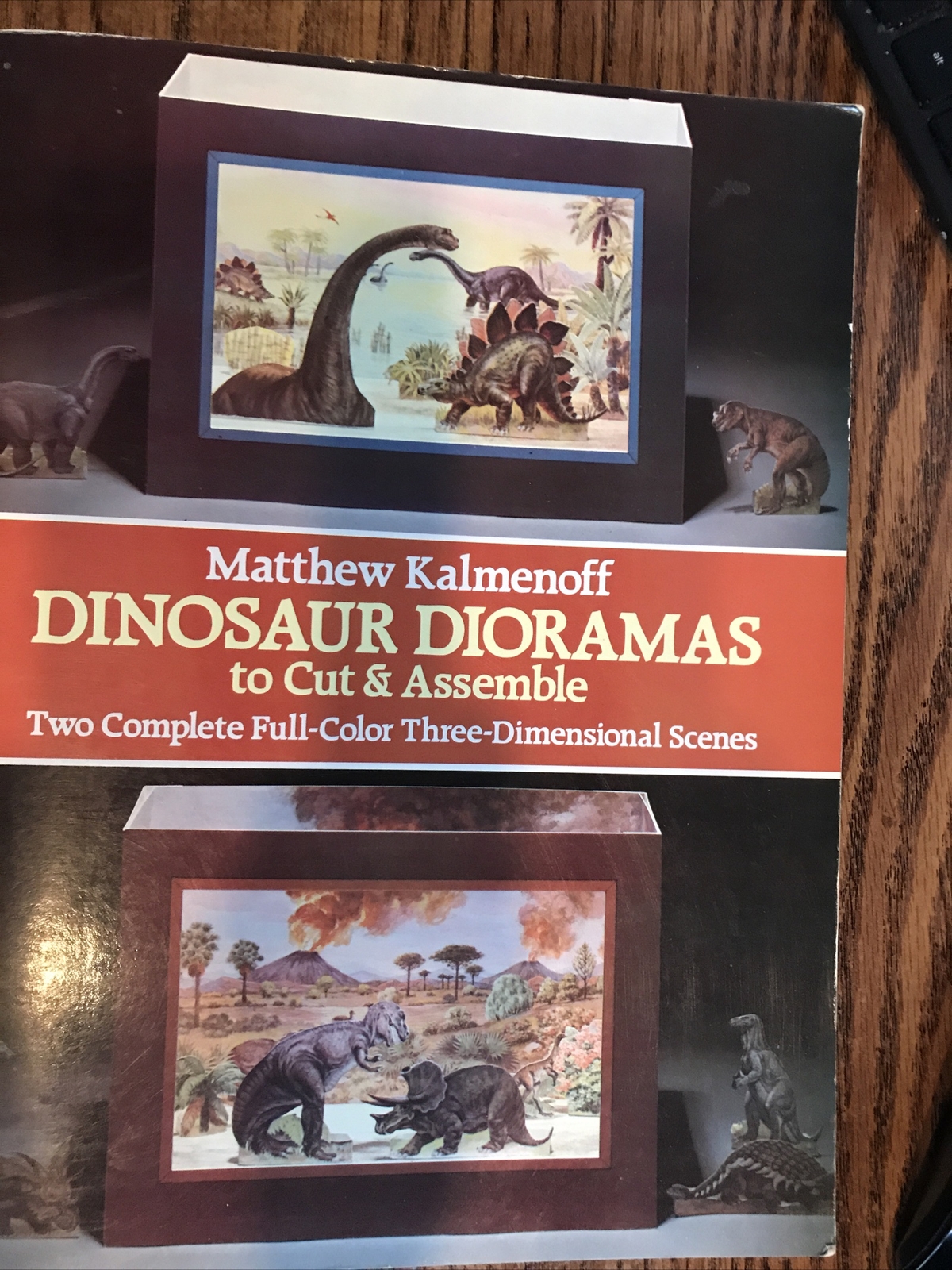 Dinosaur Dioramas to Cut and Assemble by Matthew Kalmenoff