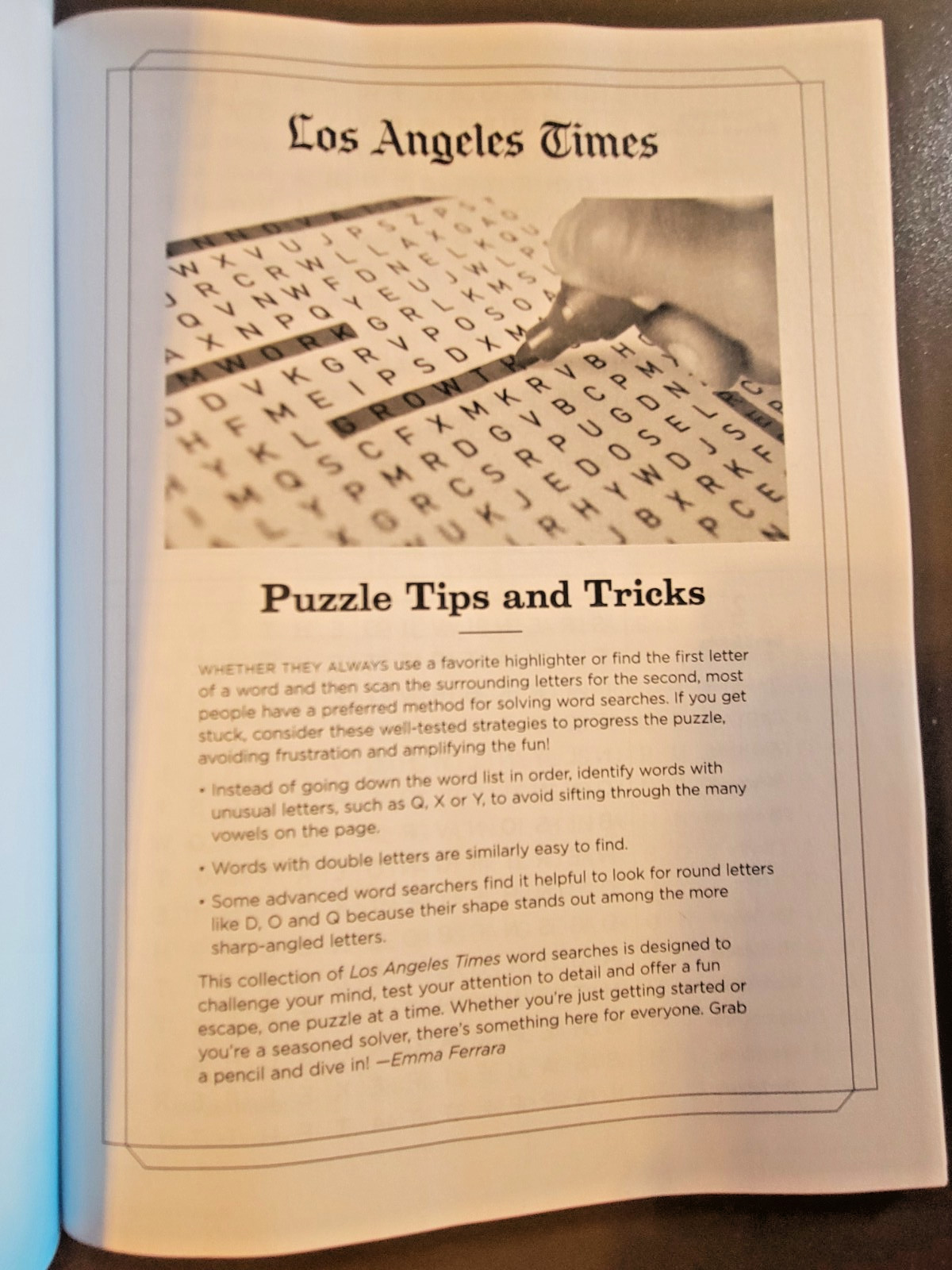 Word Search-Games To Challenge & Soothe – LA Times Special Edition – 162 Puzzles