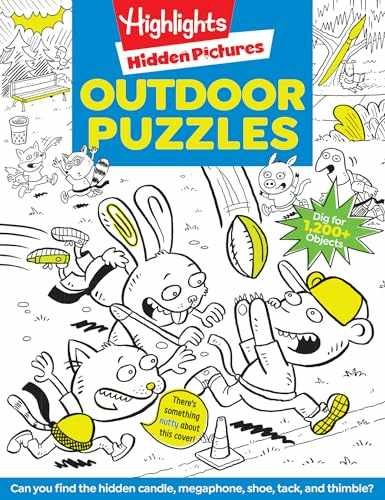 Outdoor Puzzles: Outdoor Activity Book Featuring – Paperback – Acceptable