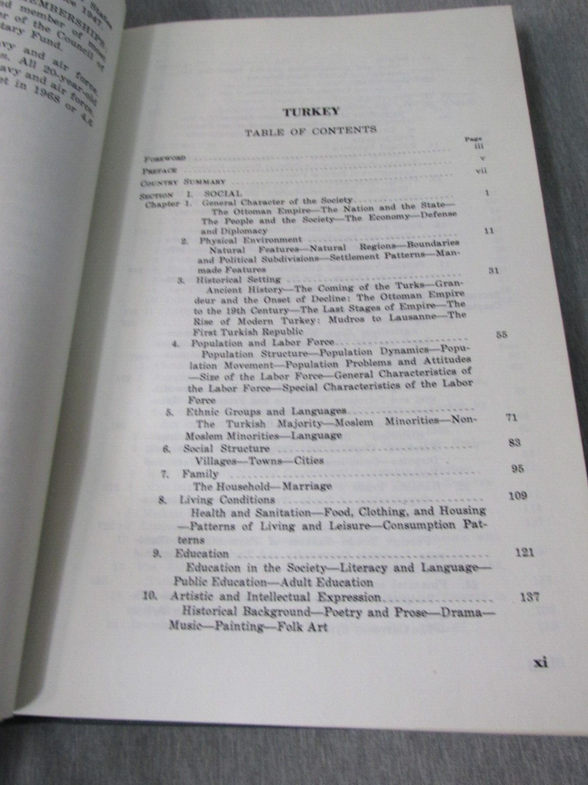 AREA HANDBOOK FOR THE REPUBLIC OF TURKEY 1970 DA PAM 550-80 Hardback