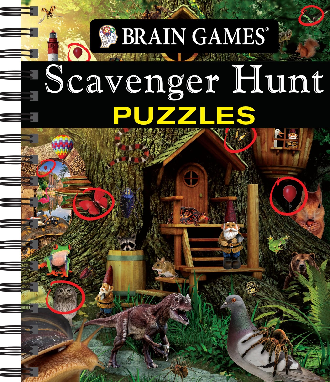 Brain Games – Scavenger Hunt Puzzles – spiral_bound Publications Internation…