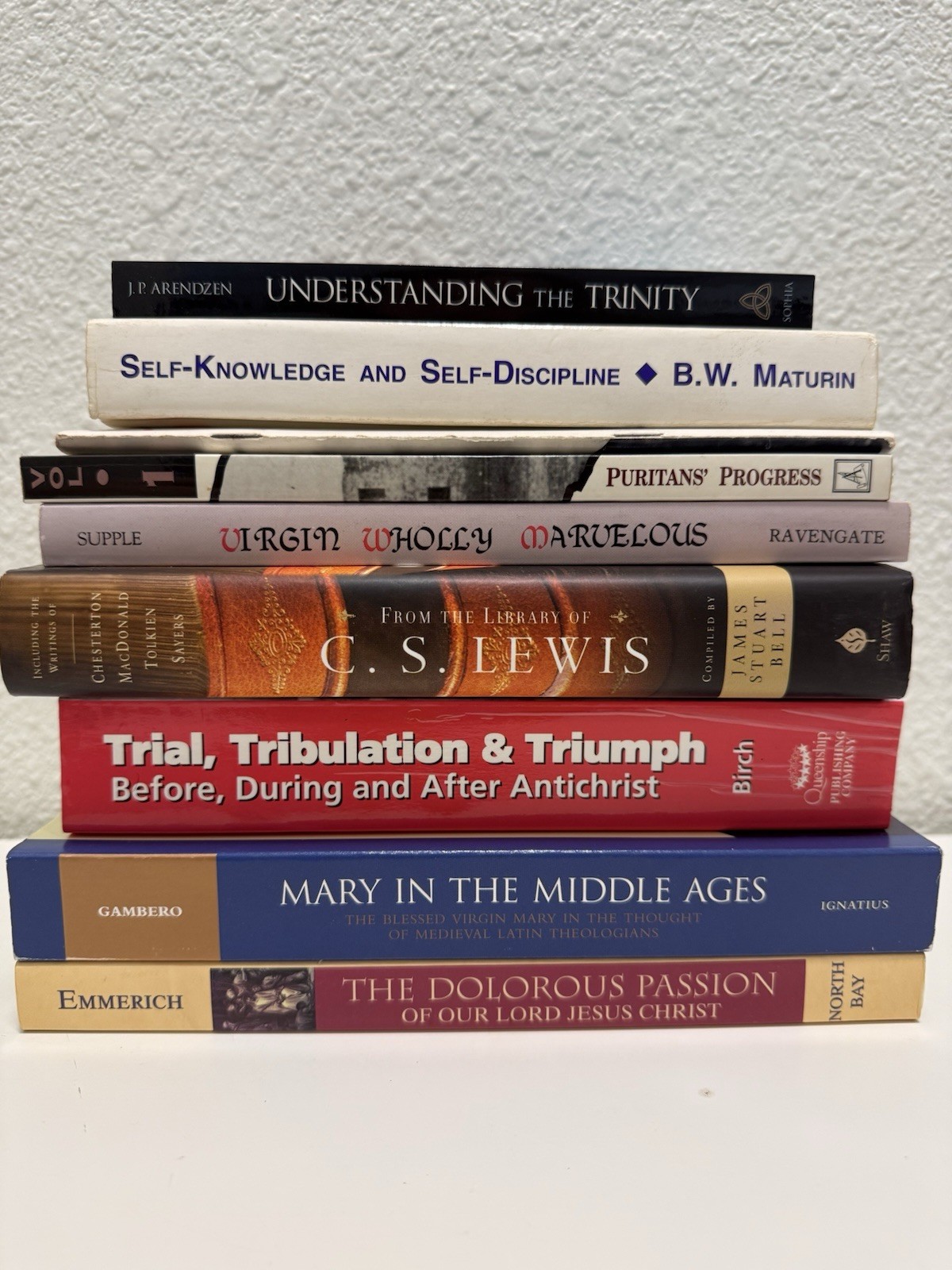 Christian Theology Devotional Catholic C.S. Lewis History Book Lot 9 Books
