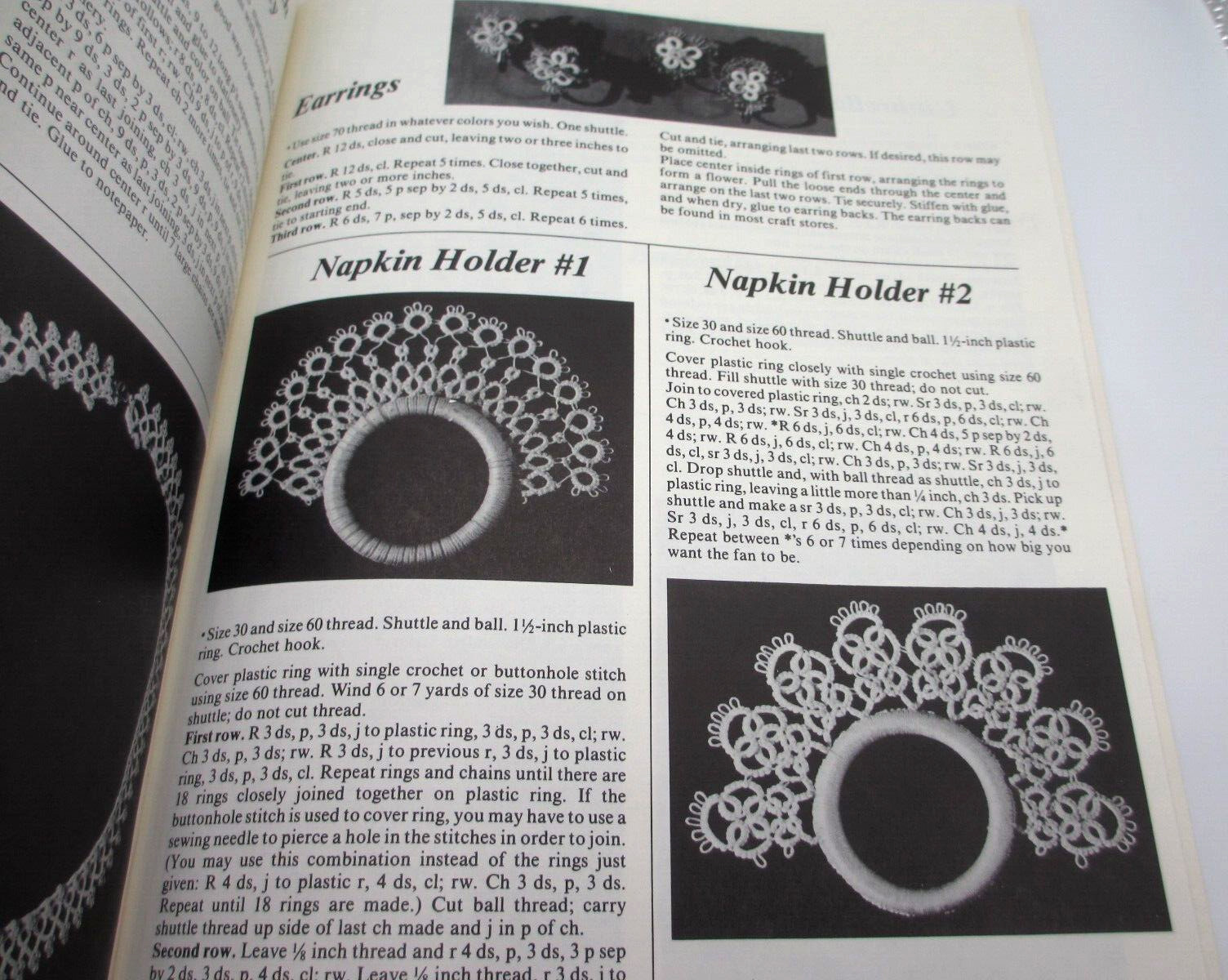 Christmas Angels Other Tatting Patterns Wreath Snowflake Book Monica Hahn