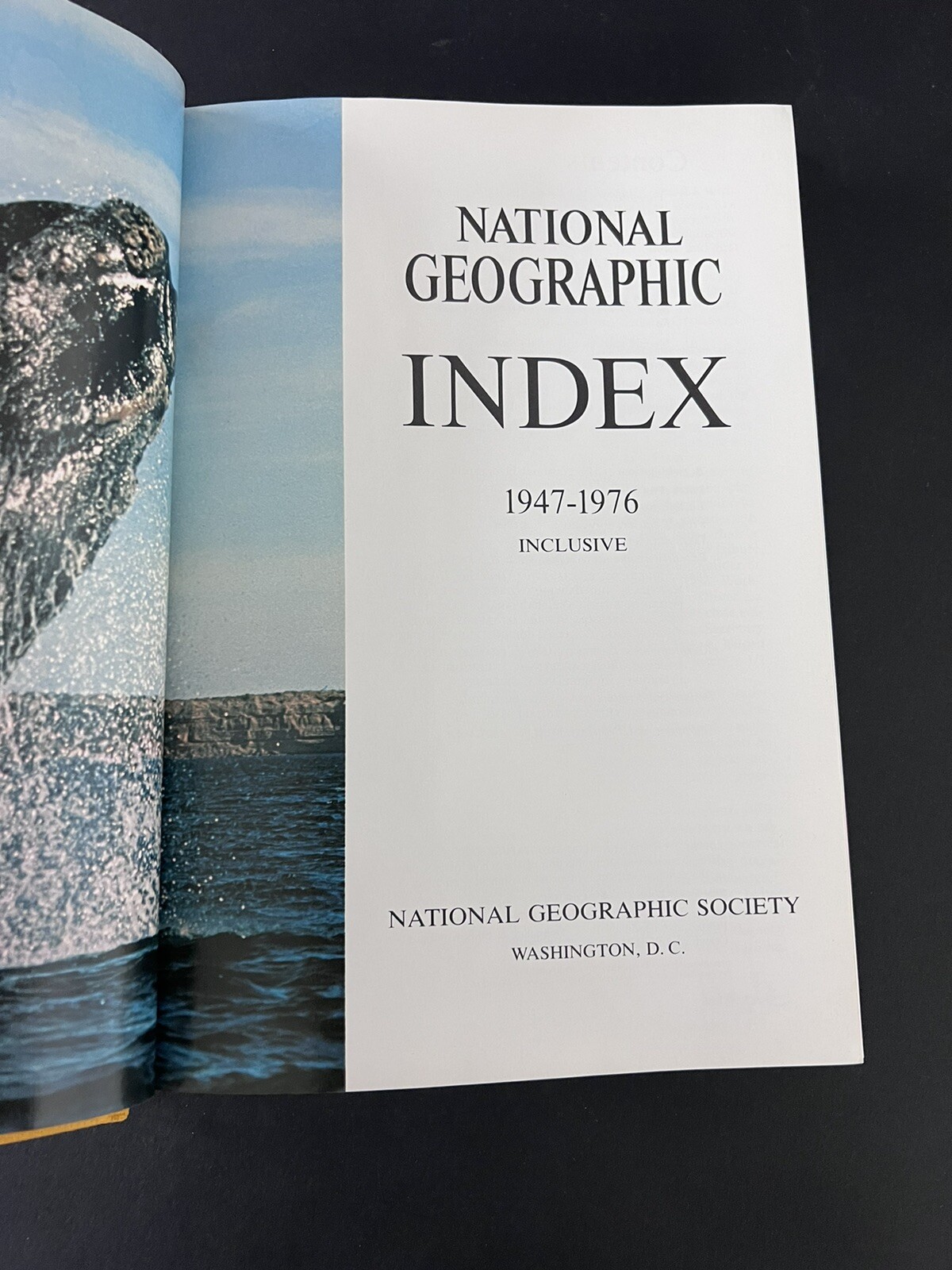 National Geographic Index – 1947-1976 (1977, Hardcover, Dust Jacket)