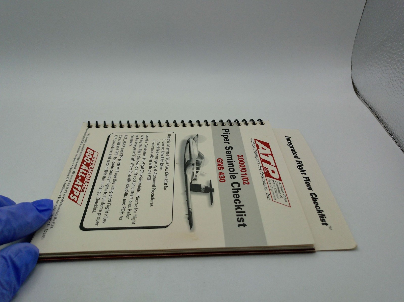 ATP Piper Seminole Checklist GNS 430 Integrated Flight Flow Checklist 2000 Pilot