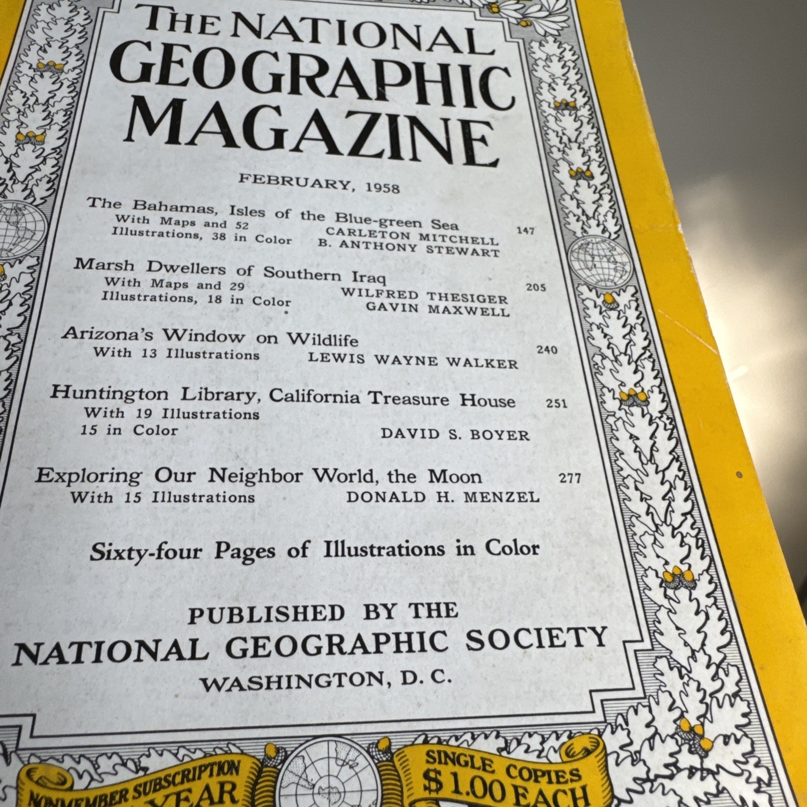 National Geographic Magazine, February 1958 Volume CXIII No 2