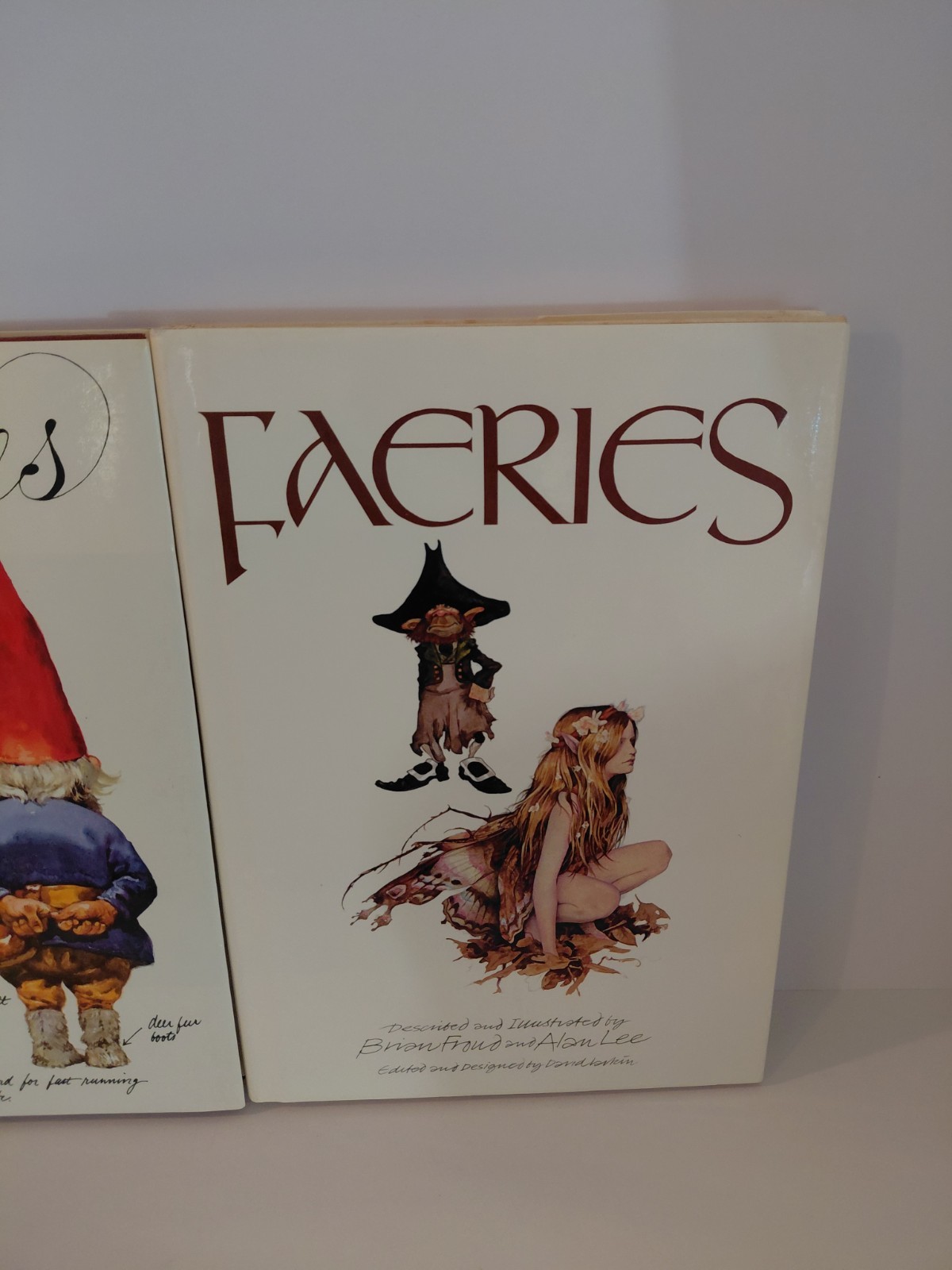 FAERIES Brian Froud Hardcover 1978 & 1979 Gnomes Huygen Illustrated Book Lot