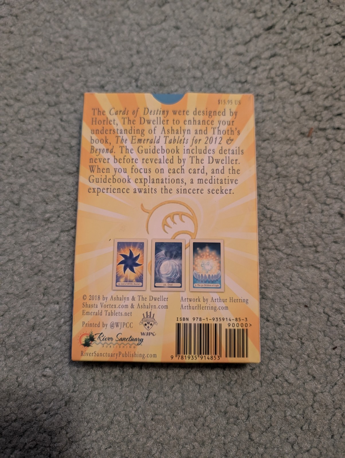 The Emerald Tablets Cards of Destiny by Ashalyn & The Dweller