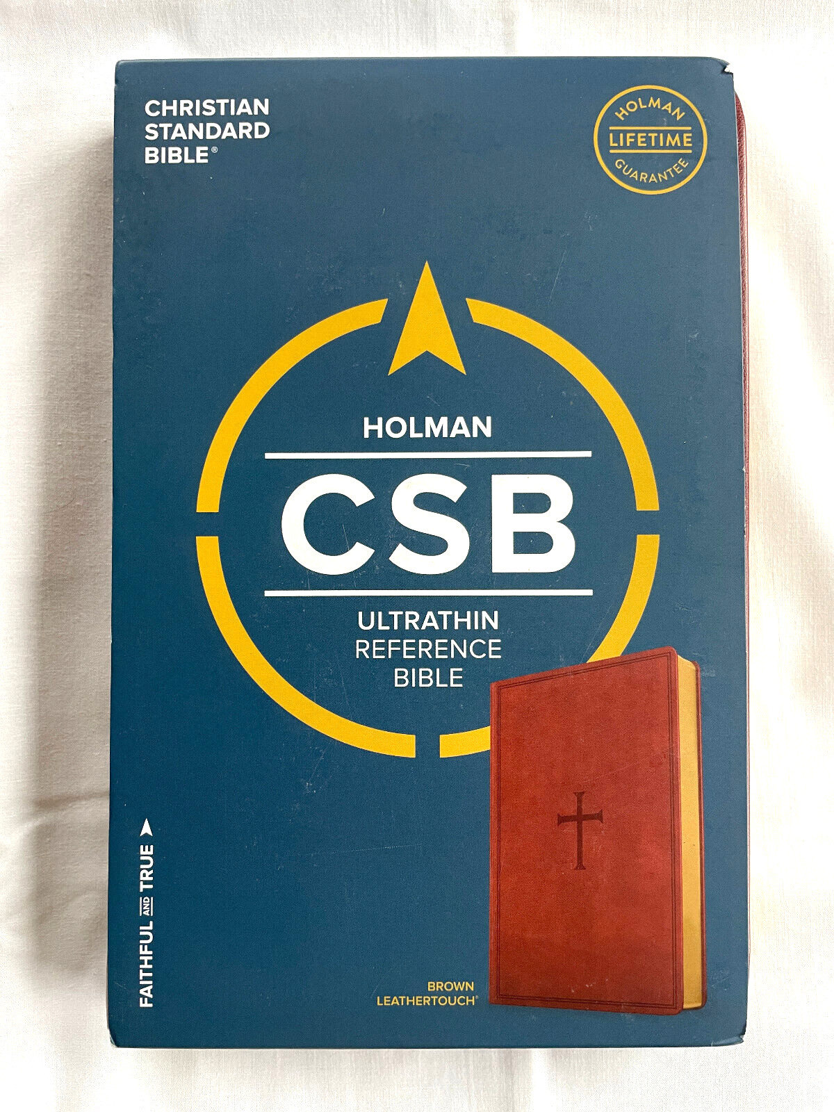 CSB Ultrathin Reference Bible, Brown LeatherTouch by C. S. B. Bibles 2017