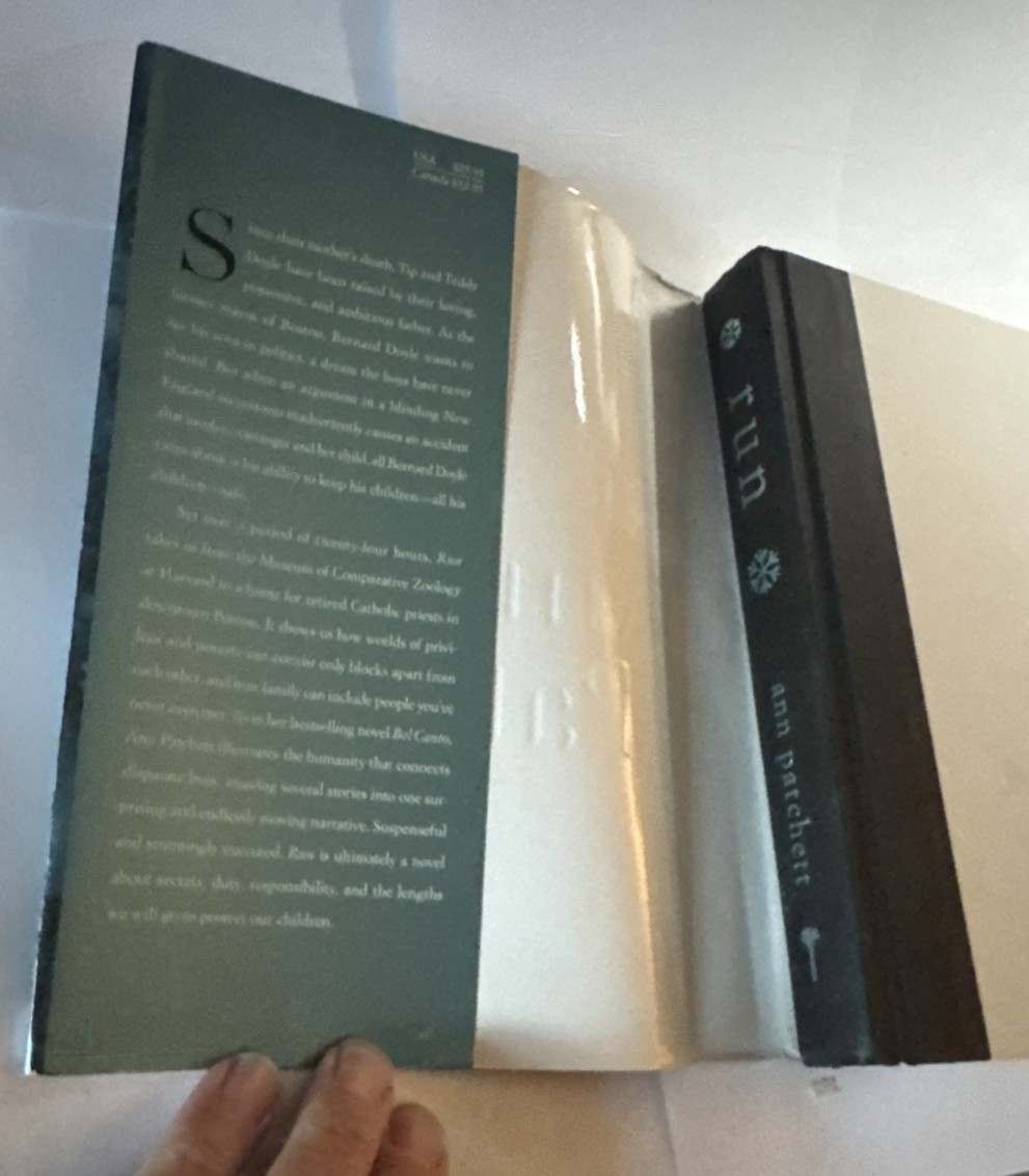 Ann Patchett – 2 books: “What now?’ & “Run” (2007) SIGNED both Hc, 1st ed.
