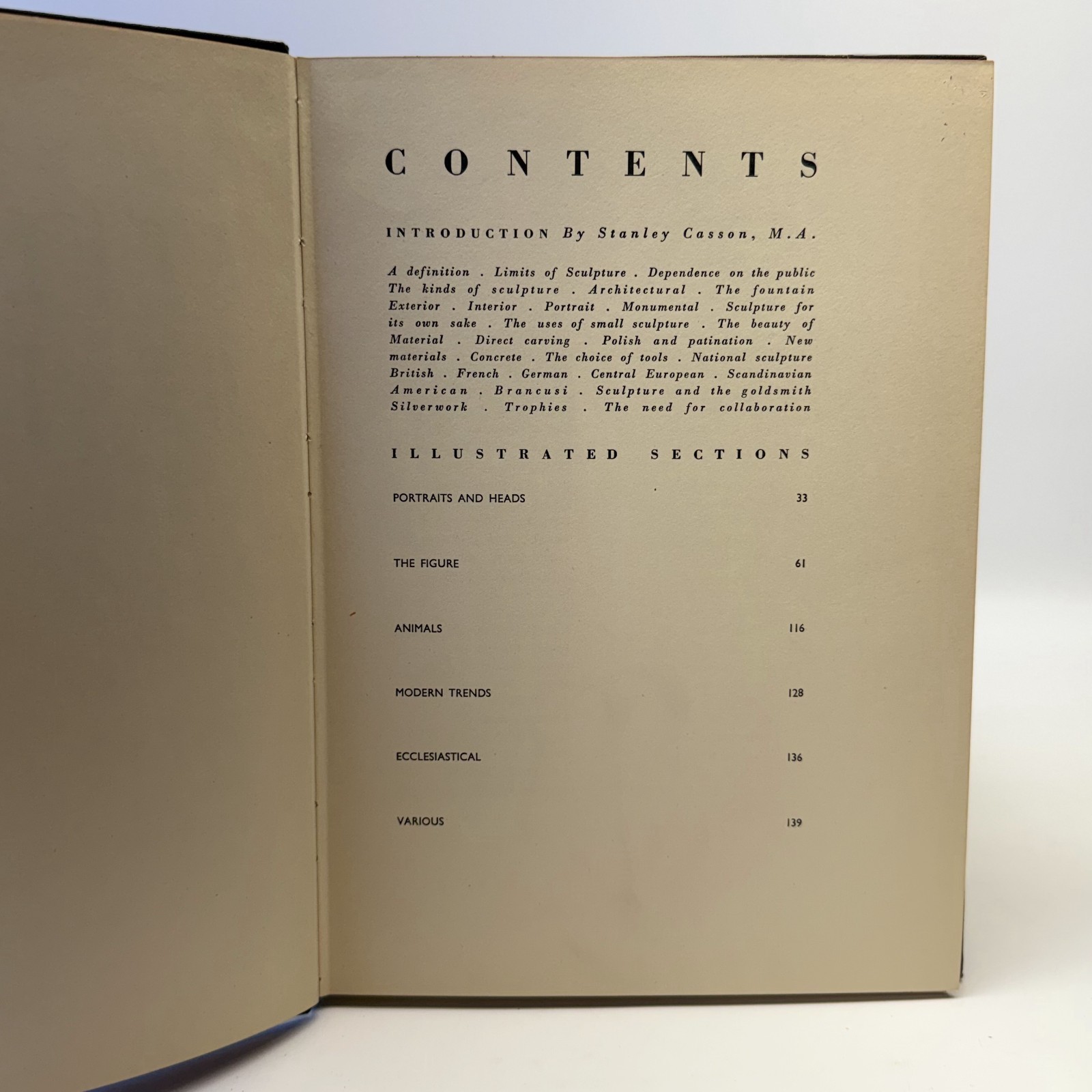 Sculpture of To-Day Special Spring Number of The Studio 1939 Hardcover Art