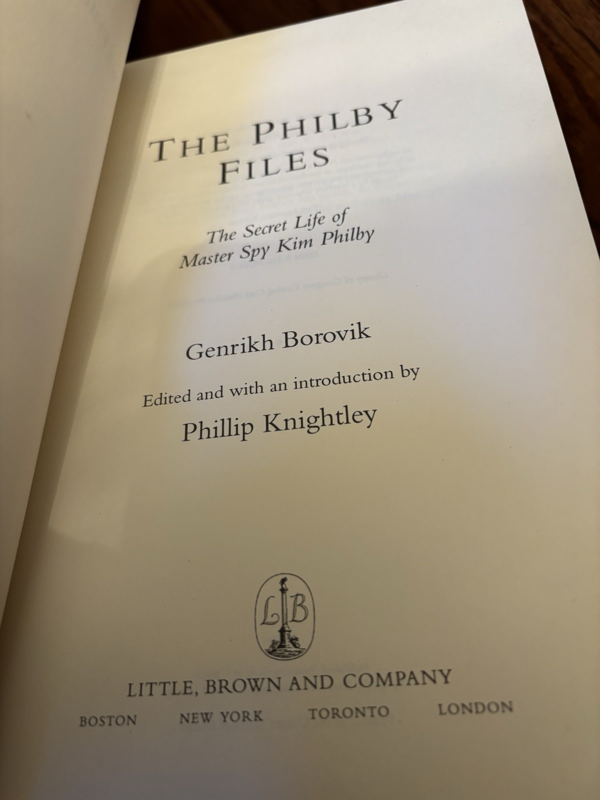 The Philby Files. Genrikh Borovik. 1st HC Ptg. LB 1994. Fine Unread