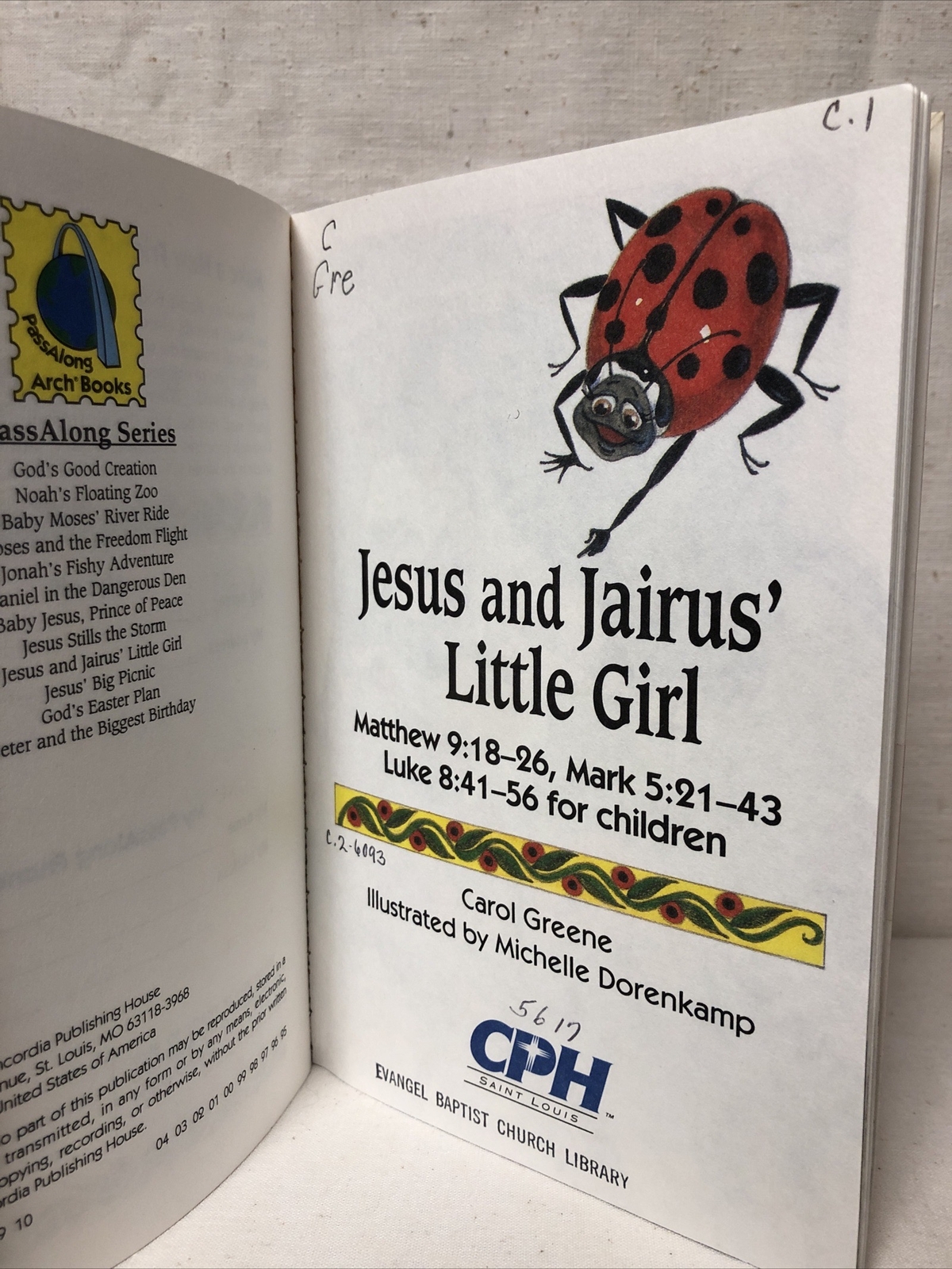 PassAlong Arch Books: Jesus and Jairus’ Little Girl by Concordia Publishing…