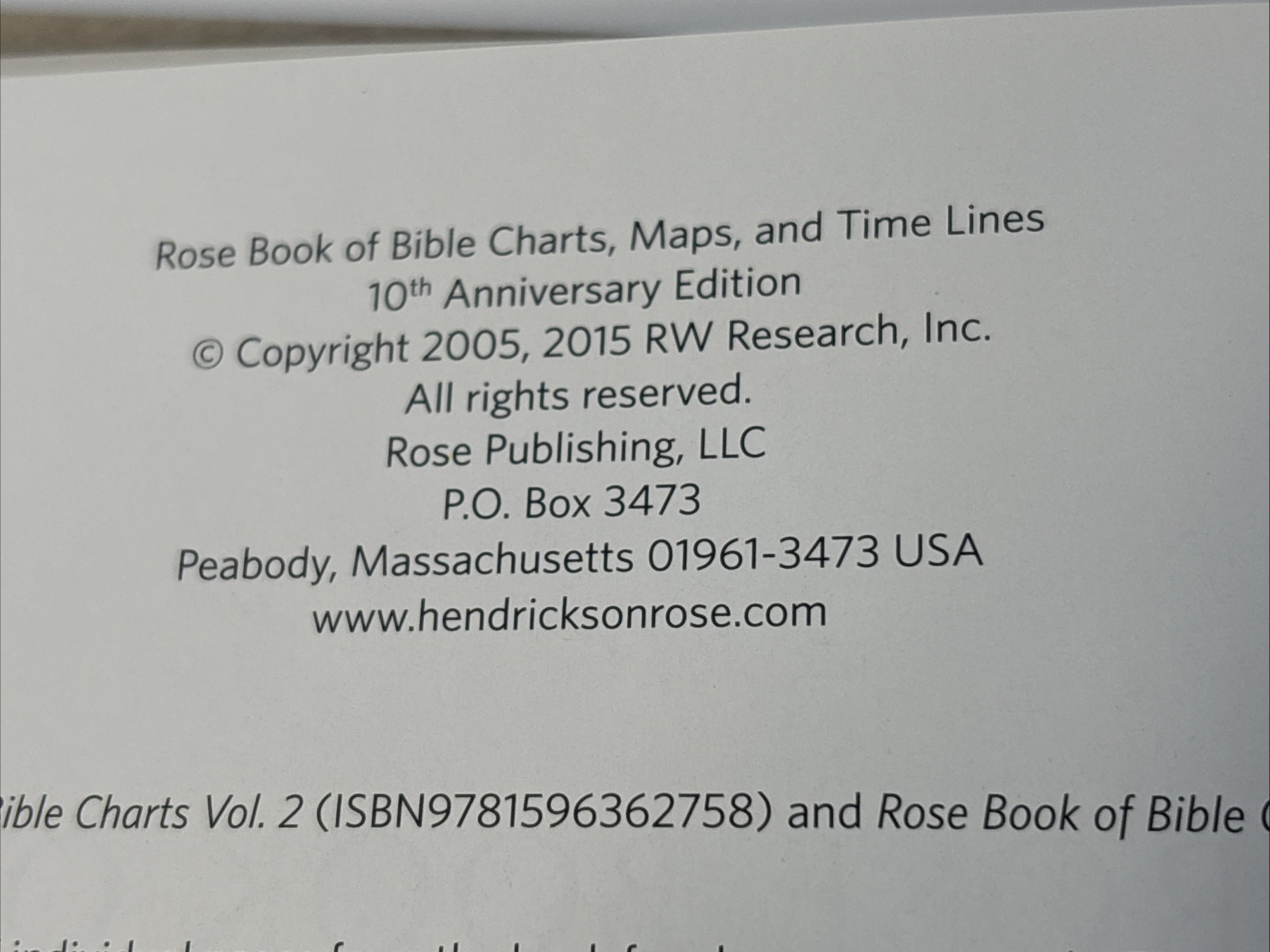 Rose Book of Bible Charts, Maps, and Time Lines: Full-Color Bible Charts