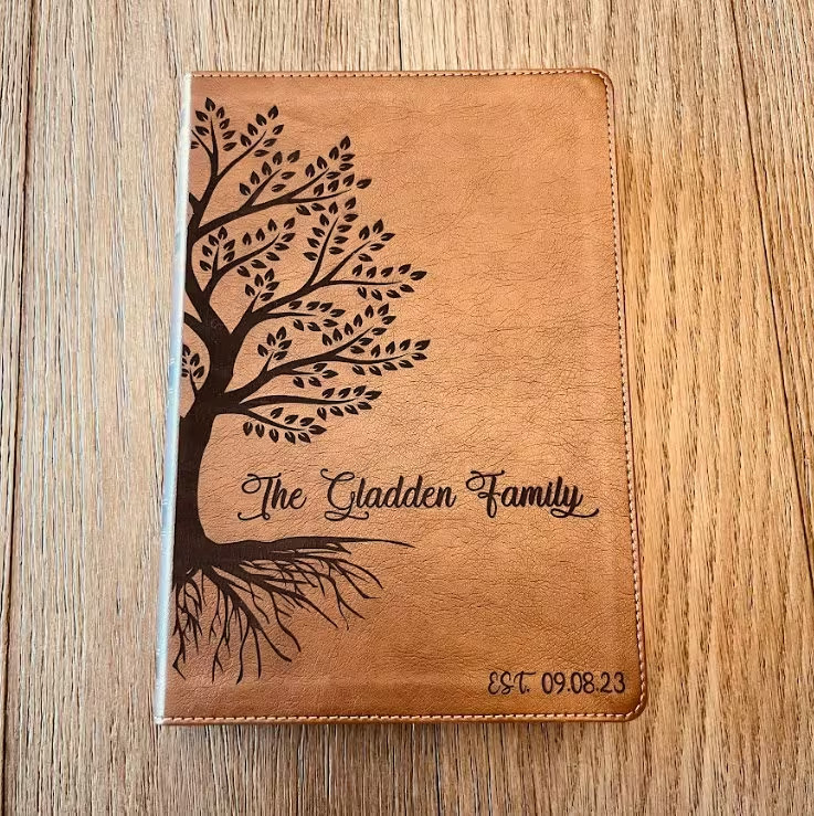 Personalized Family Tree Bible | Custom NKJV Journaling Bible | Christian Gifts
