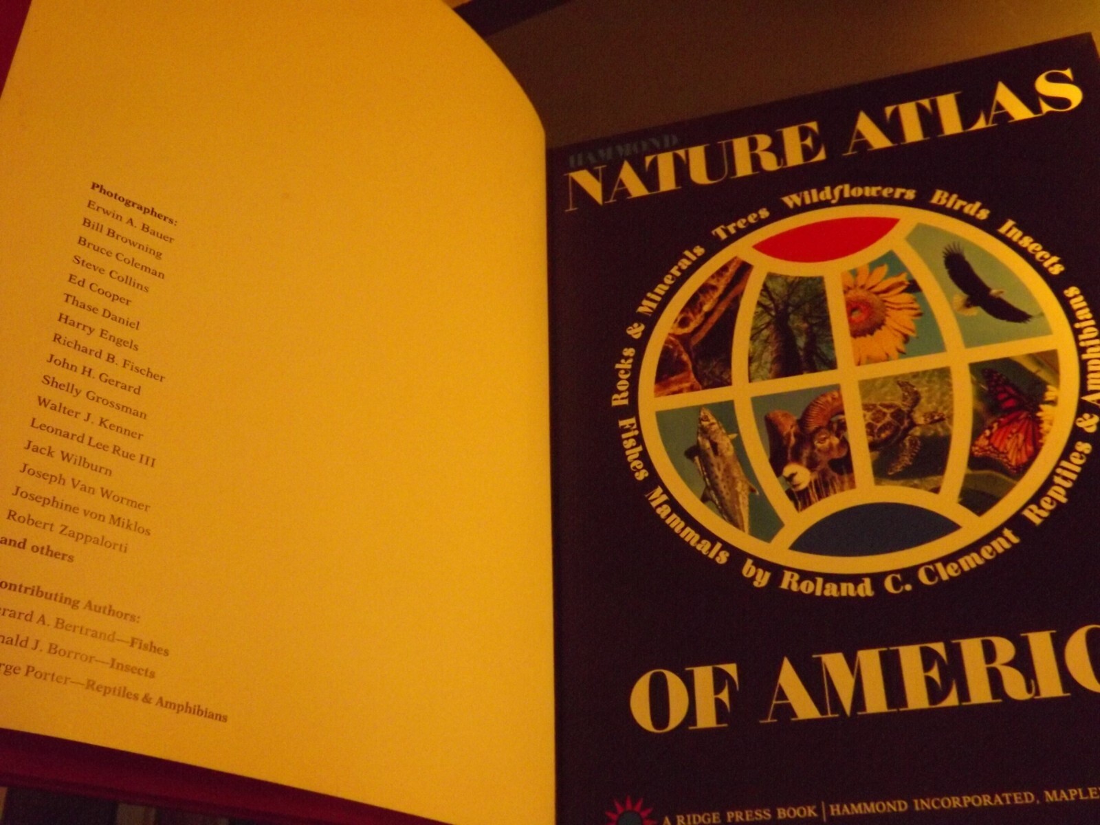 Book: 1973 Hammond Nature Atlas of America 255 pages