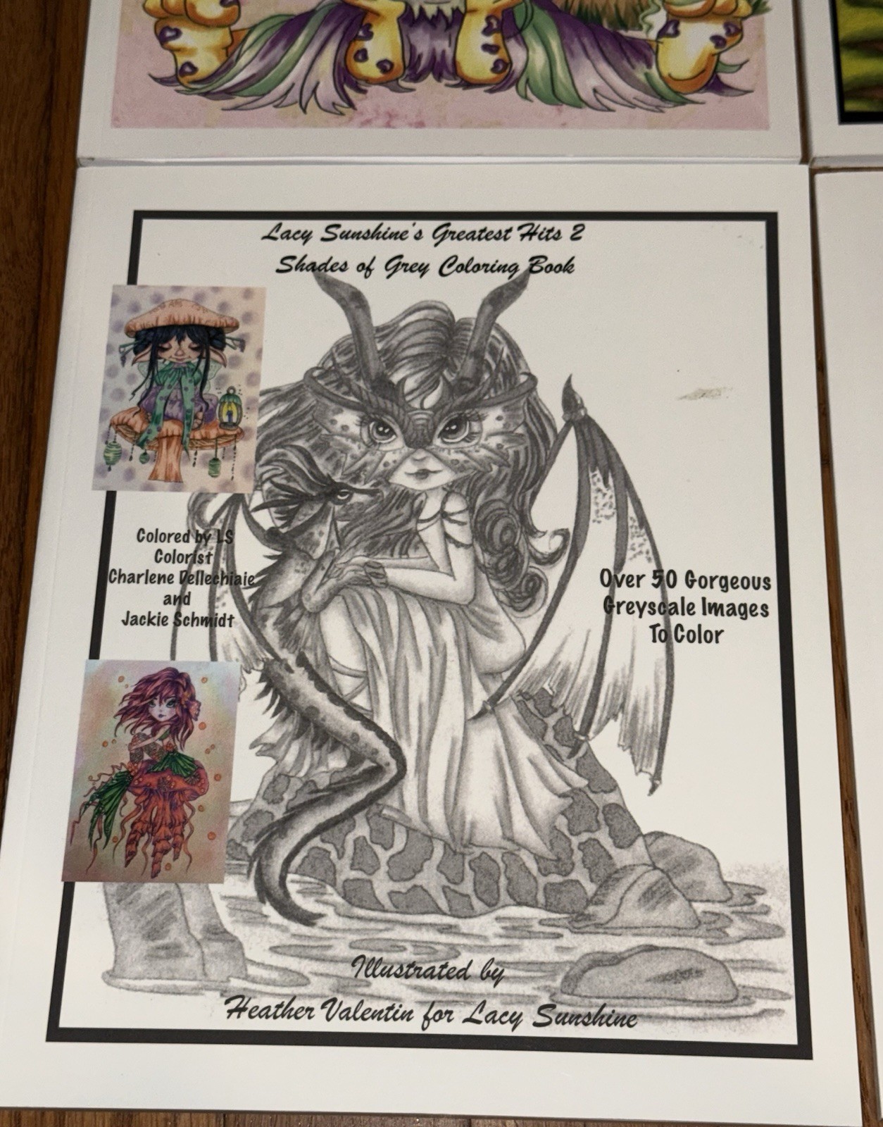 4 Adult Coloring Books: Heather Valentin under the “Lacy Sunshine” brand