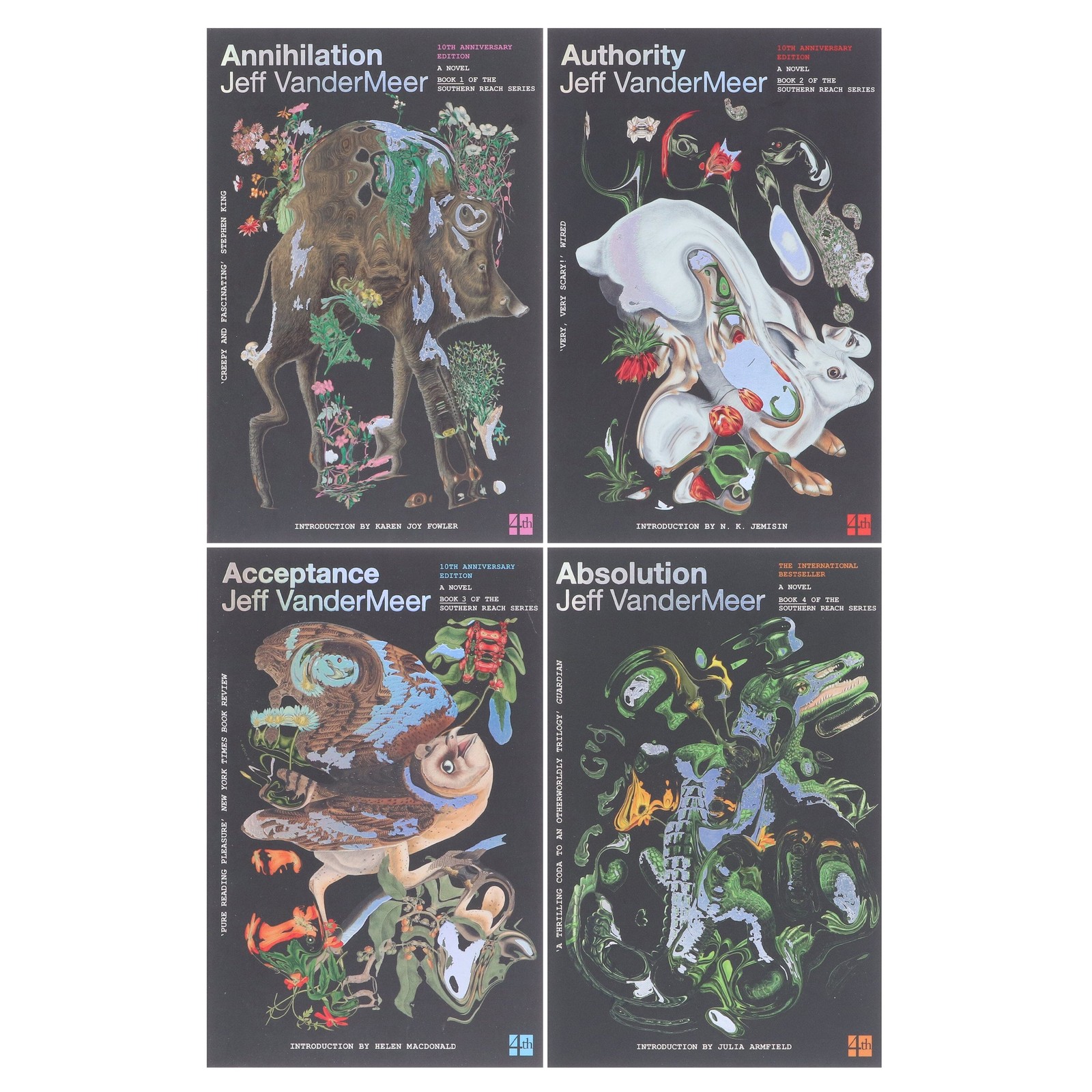 Southern Reach Series 4 Books Set by Jeff VanderMeer – Fic – PB