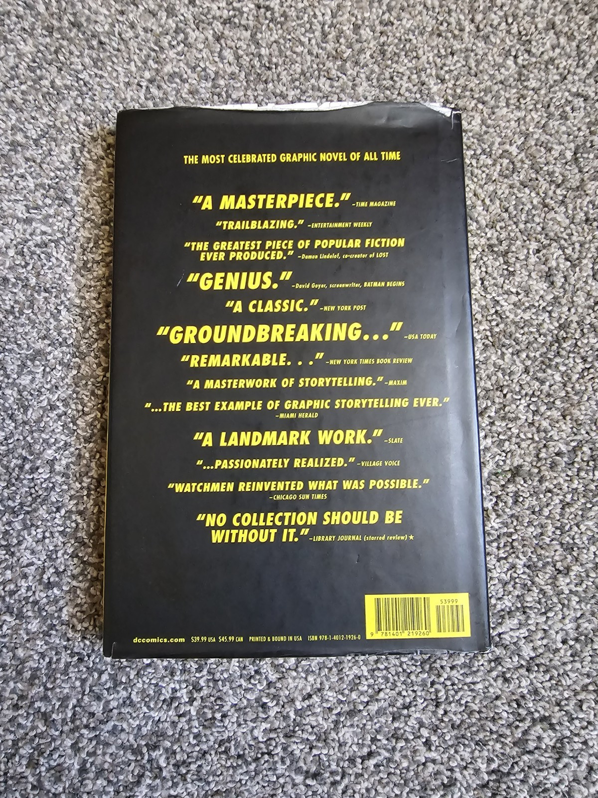 Watchmen – Alan Moore & Dave Gibbons (1st edition & print) DC, 2008