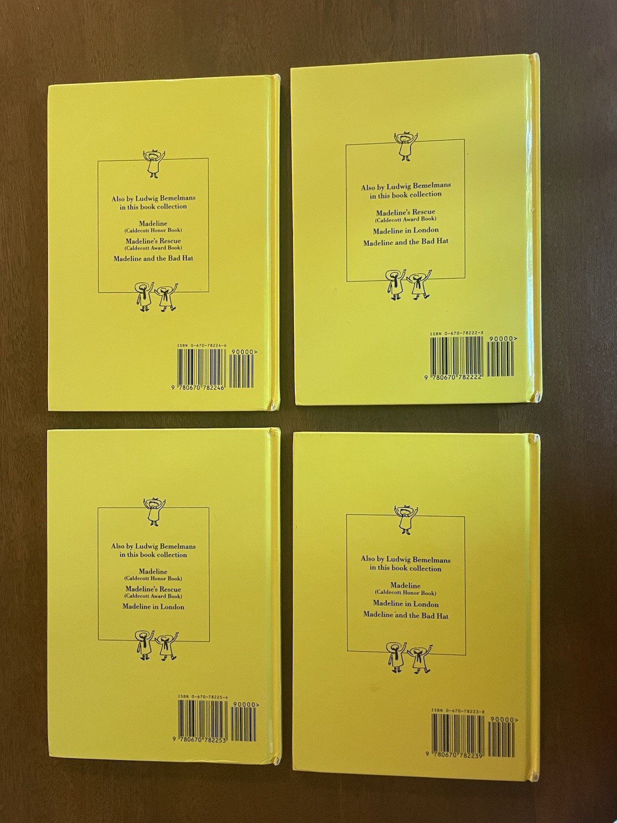 Madeline’s Book Collection Gift Set Ludwig Bemelmans 4 Hardcover Books + Case VG