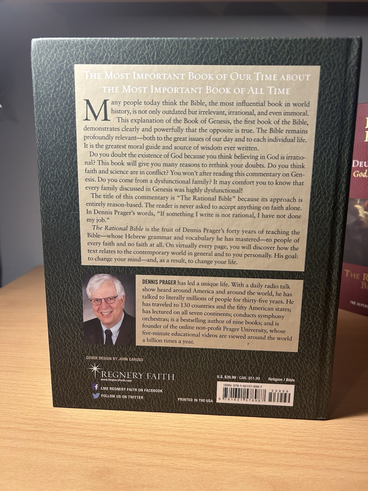 Dennis Prager The Rational Bible: Genesis Hardcover 2019 Regnery, English