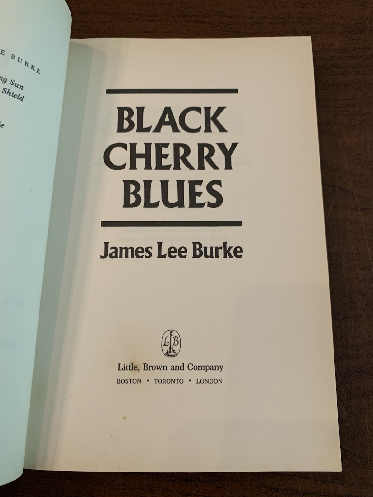 James Lee Burke BLACK CHERRY ARC Proof 1st Edition NOT SIGNED