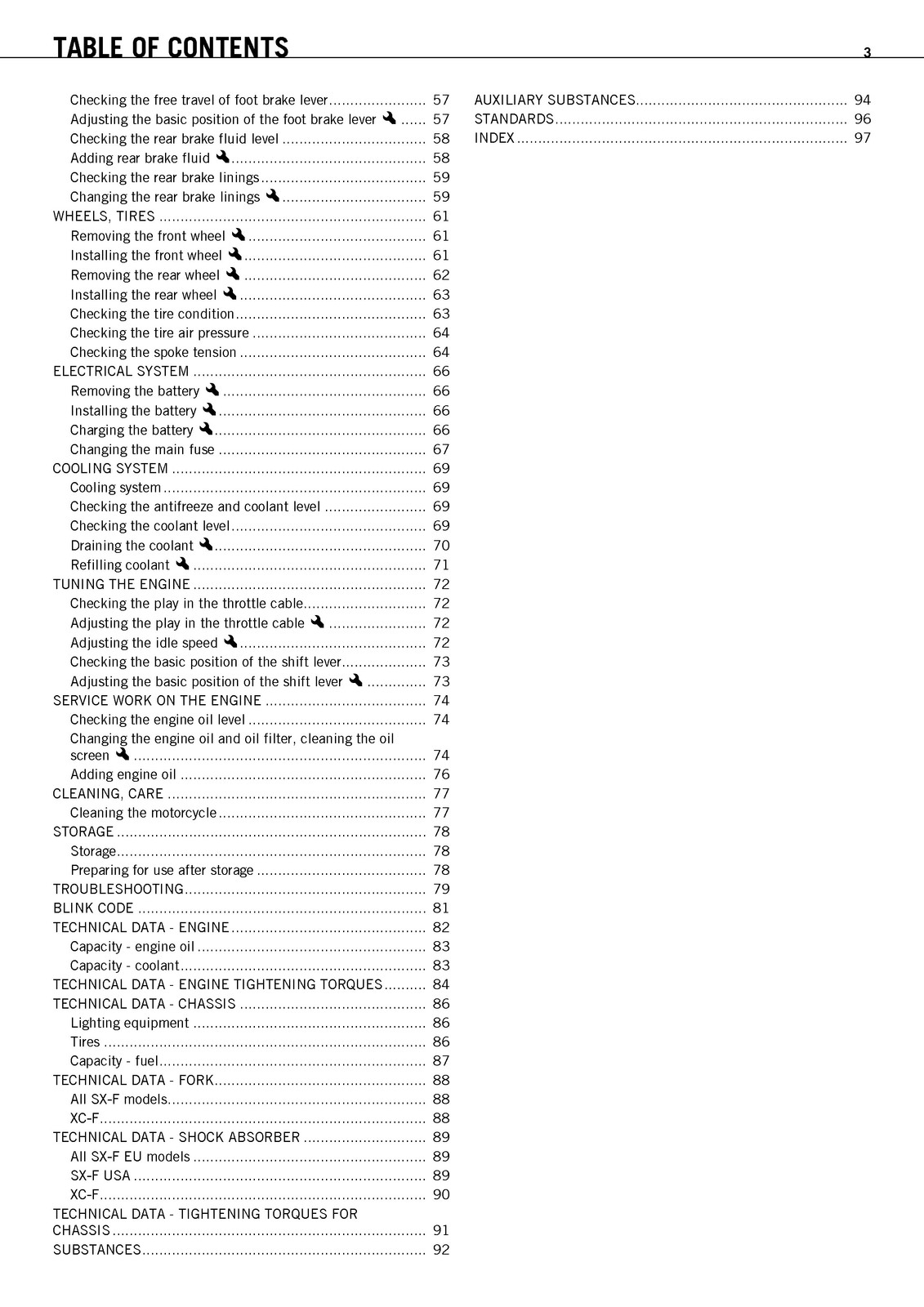 KTM 350 SX-F 350 XC-F Motorcycle Owners Manual 2011 – WIRE BOUND – TOUGH COVERS