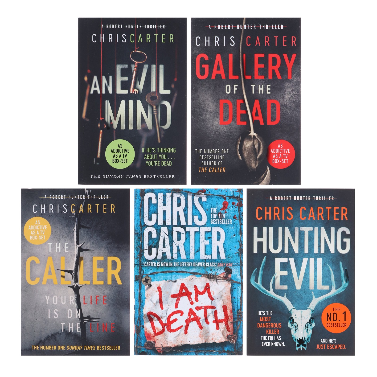 Robert Hunter Series by Chris Carter 5 Books Set – Fiction – Paperback