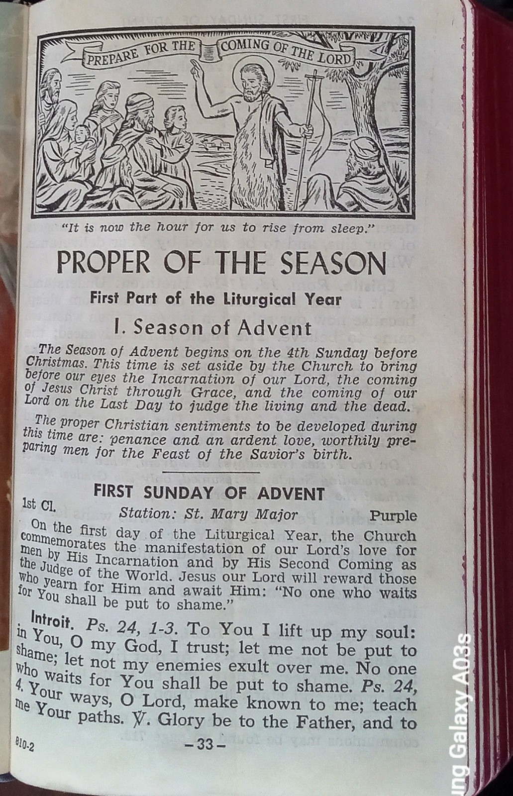 ANTIQUE CATHOLIC LATIN ENGLISH MISSAL; FINE BINDING; TLM BRIGHT GILT; CA.. 1961