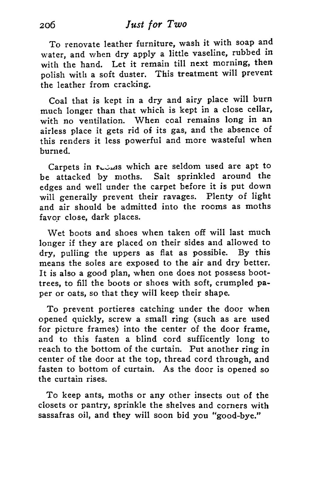 1909 Just For Two A Collection Of Recipes Designed For Two Cook Book 231 Pages