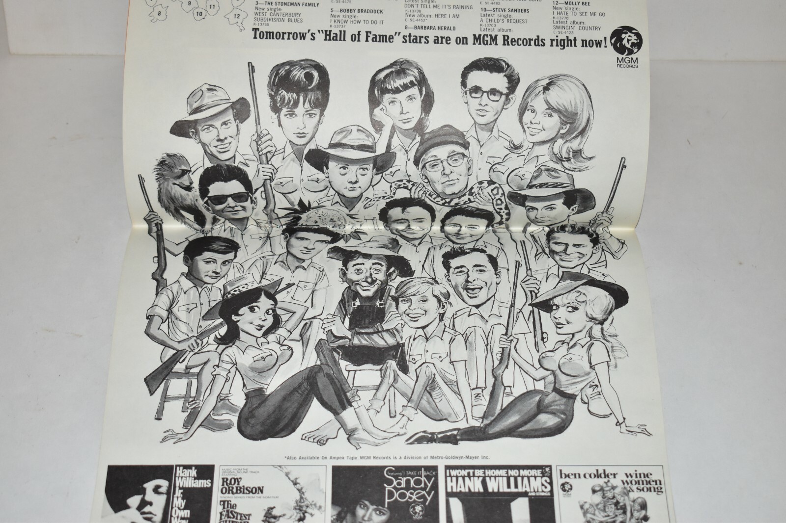 Country Music Scrapbook 1967Johnny Cash Hank Jr Tex Ritter – 24 Pages