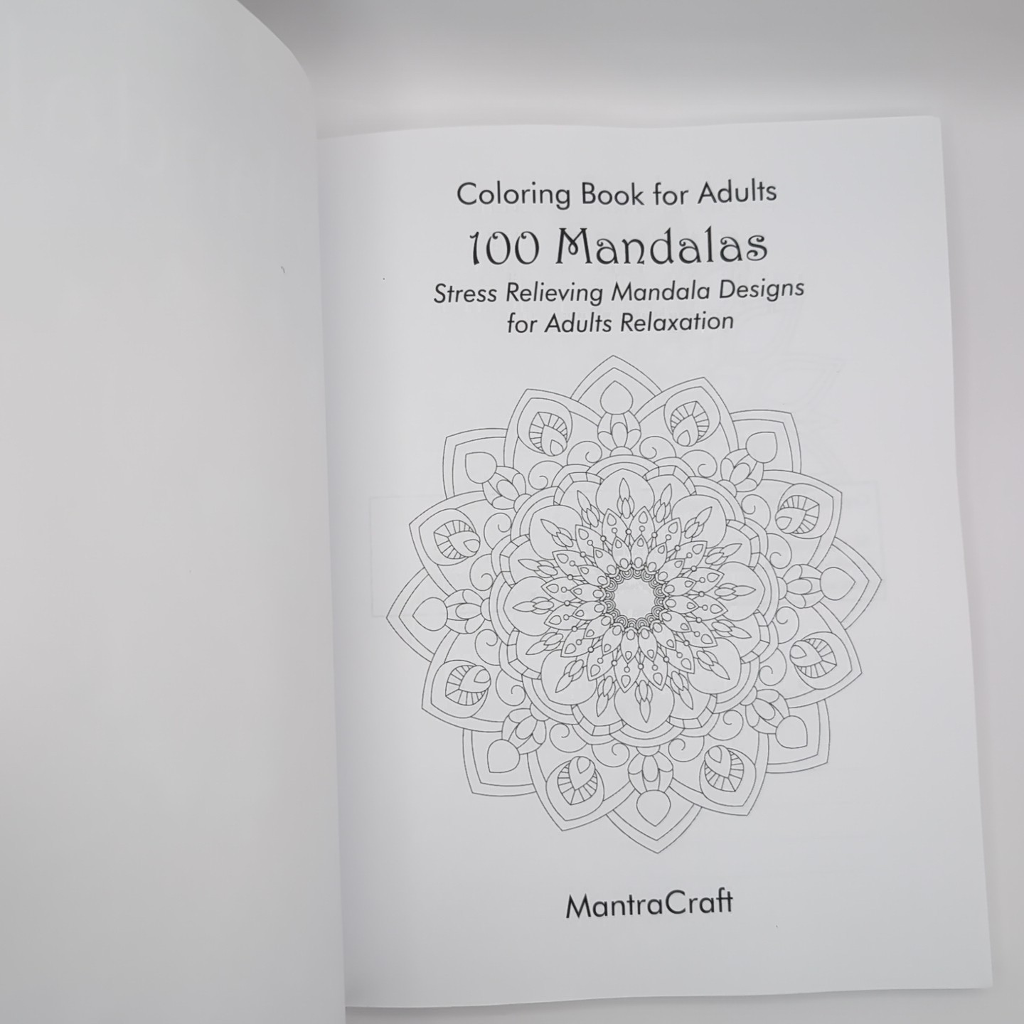 Coloring Book for Adults: 100 Mandalas: Stress Relieving Mandala Designs for Adu