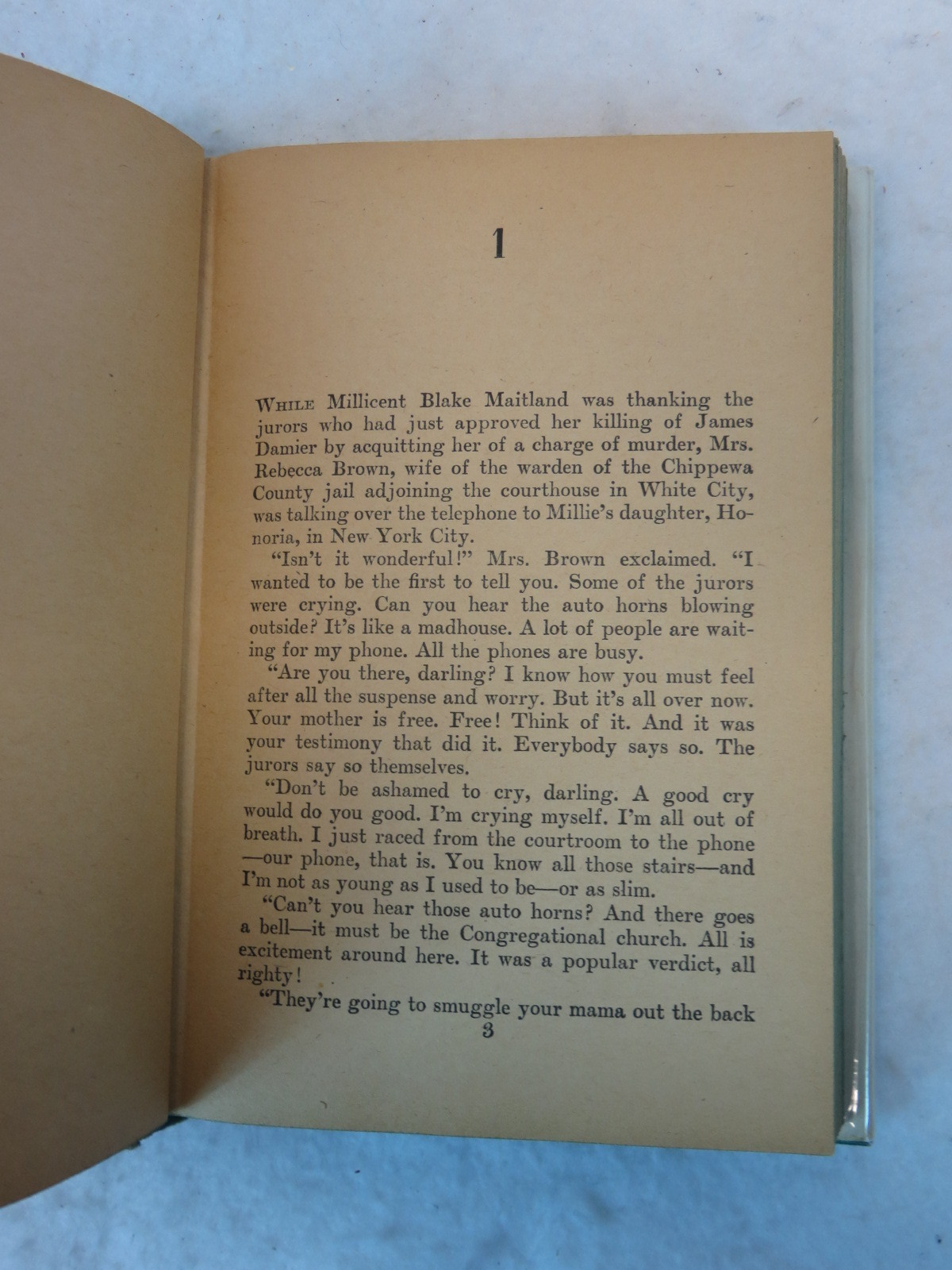Donald Henderson Clarke MILLIE’S DAUGHTER Triangle Books 1946 HC/DJ